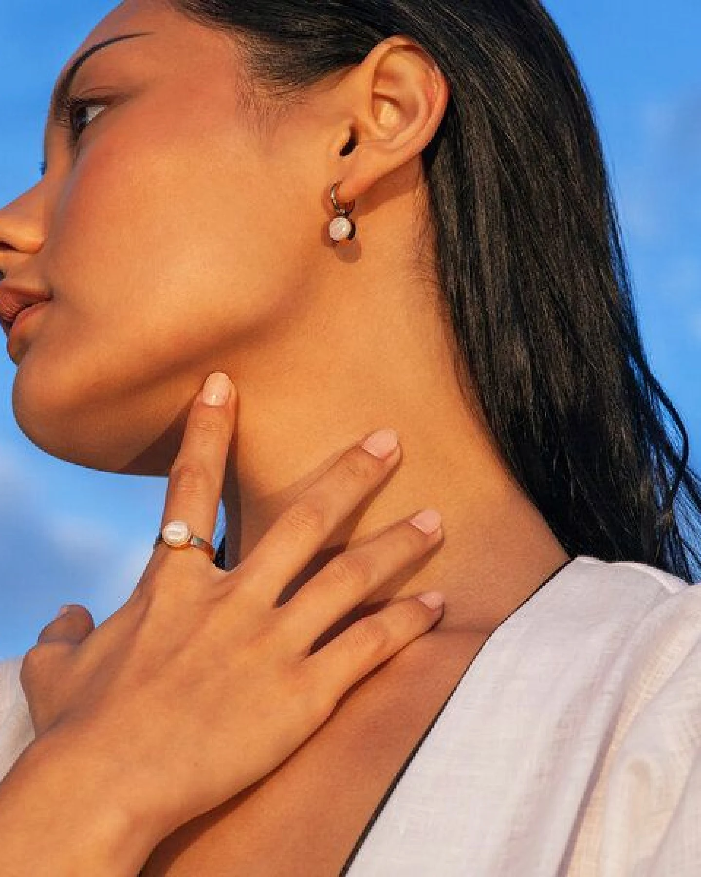ALEXASCHA Größenverstellbarer Ring mit Stein – Ansicht 2