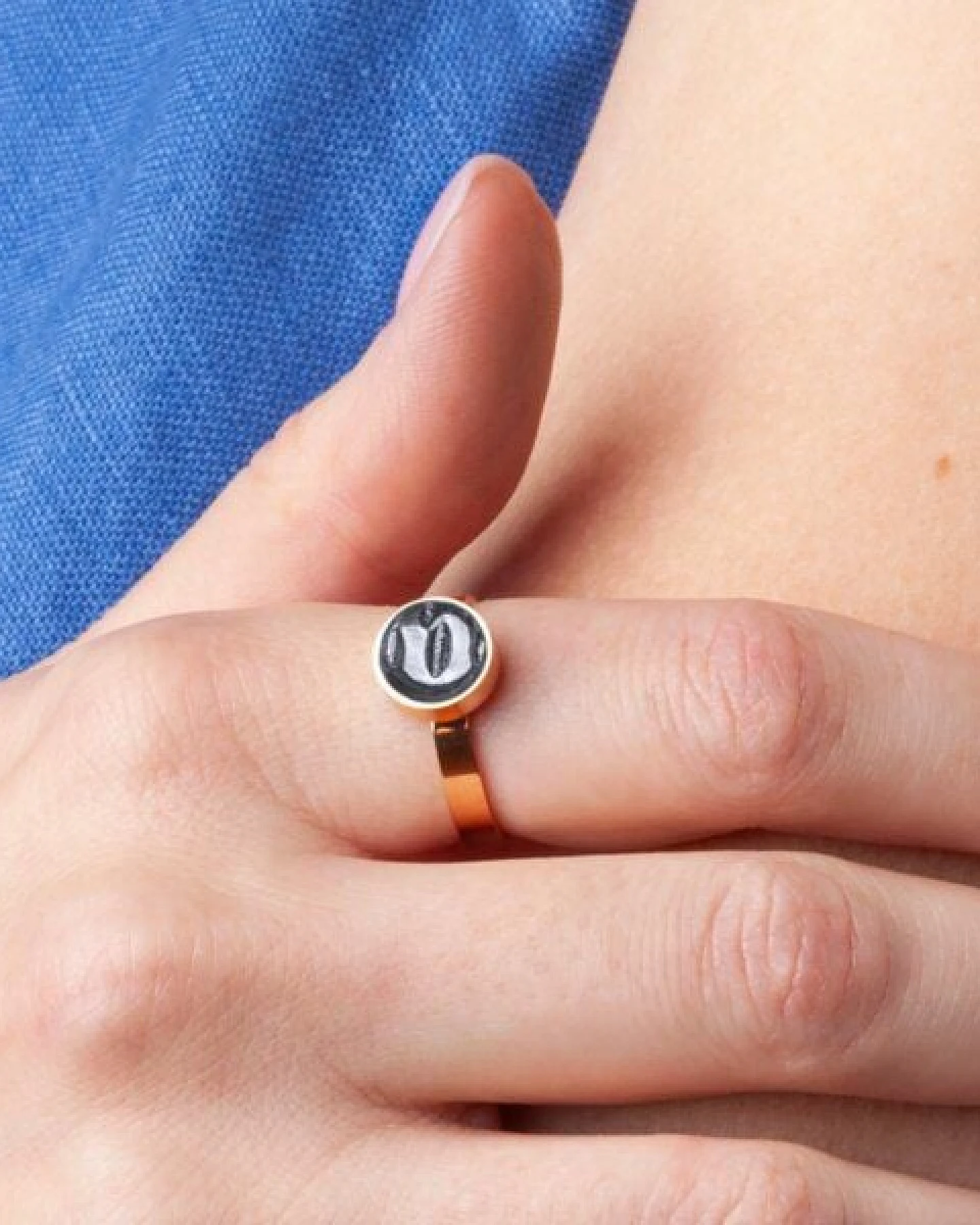 ALEXASCHA Größenverstellbarer Ring mit Stein – Ansicht 3