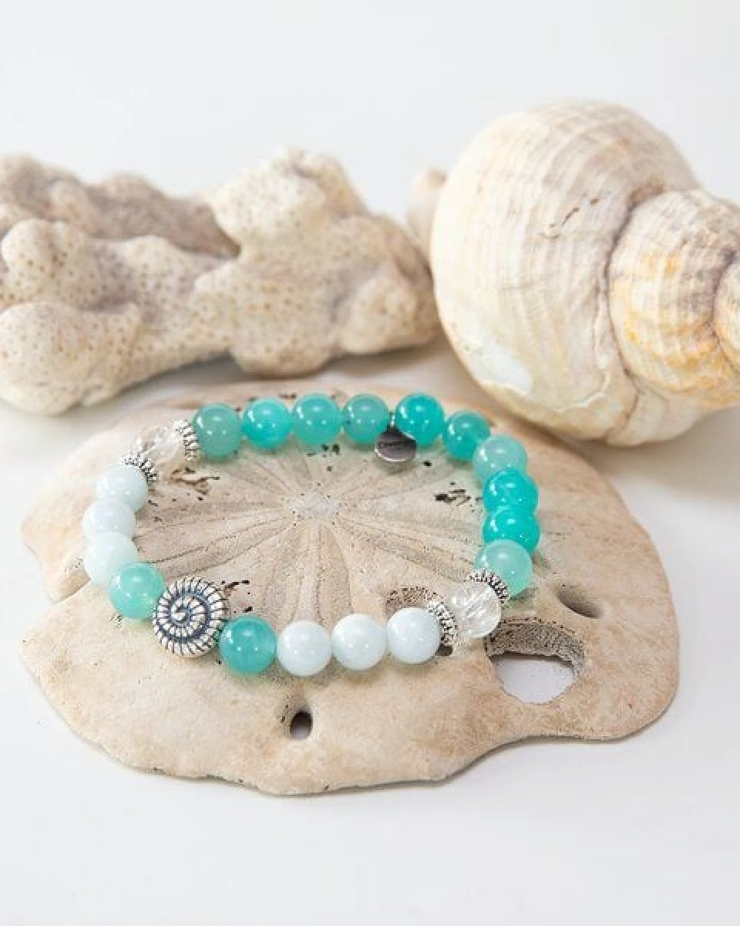 Divasya Armband "Ibiza" aus Amazonit, Aquamarin & Bergkristall – Ansicht 3