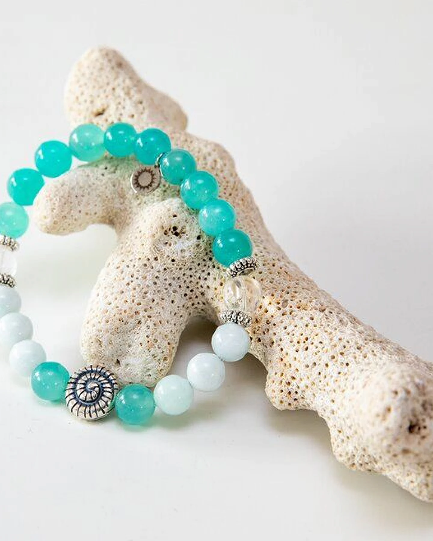 Divasya Armband "Ibiza" aus Amazonit, Aquamarin & Bergkristall – Ansicht 4