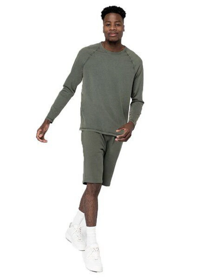 YTWOO GreenStyle Herren Raglan-Shirt: Longsleeve aus Bio-Baumwolle