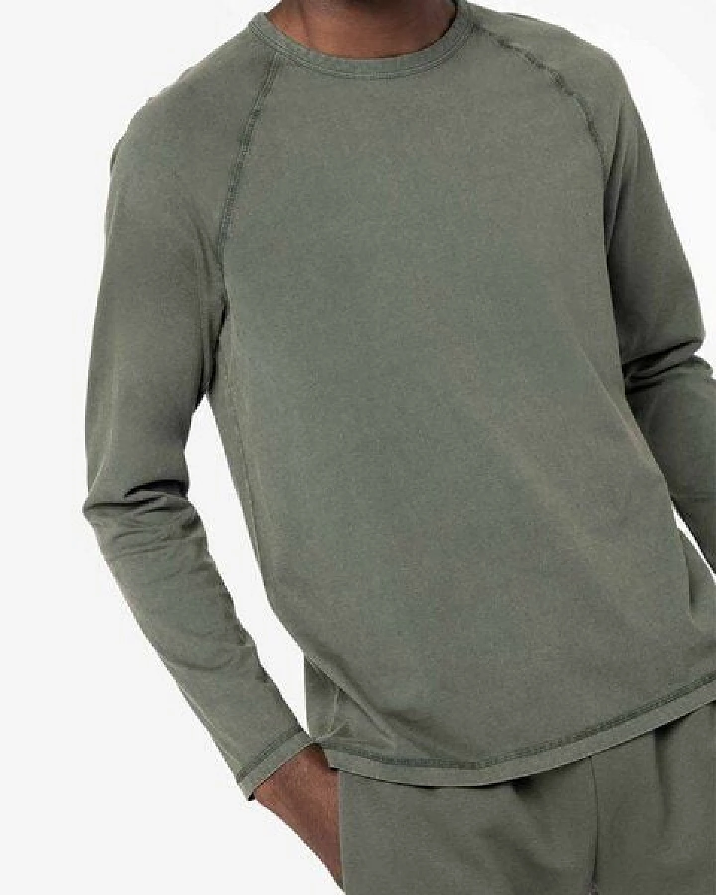 YTWOO GreenStyle Herren Raglan-Shirt: Longsleeve aus Bio-Baumwolle – Ansicht 4
