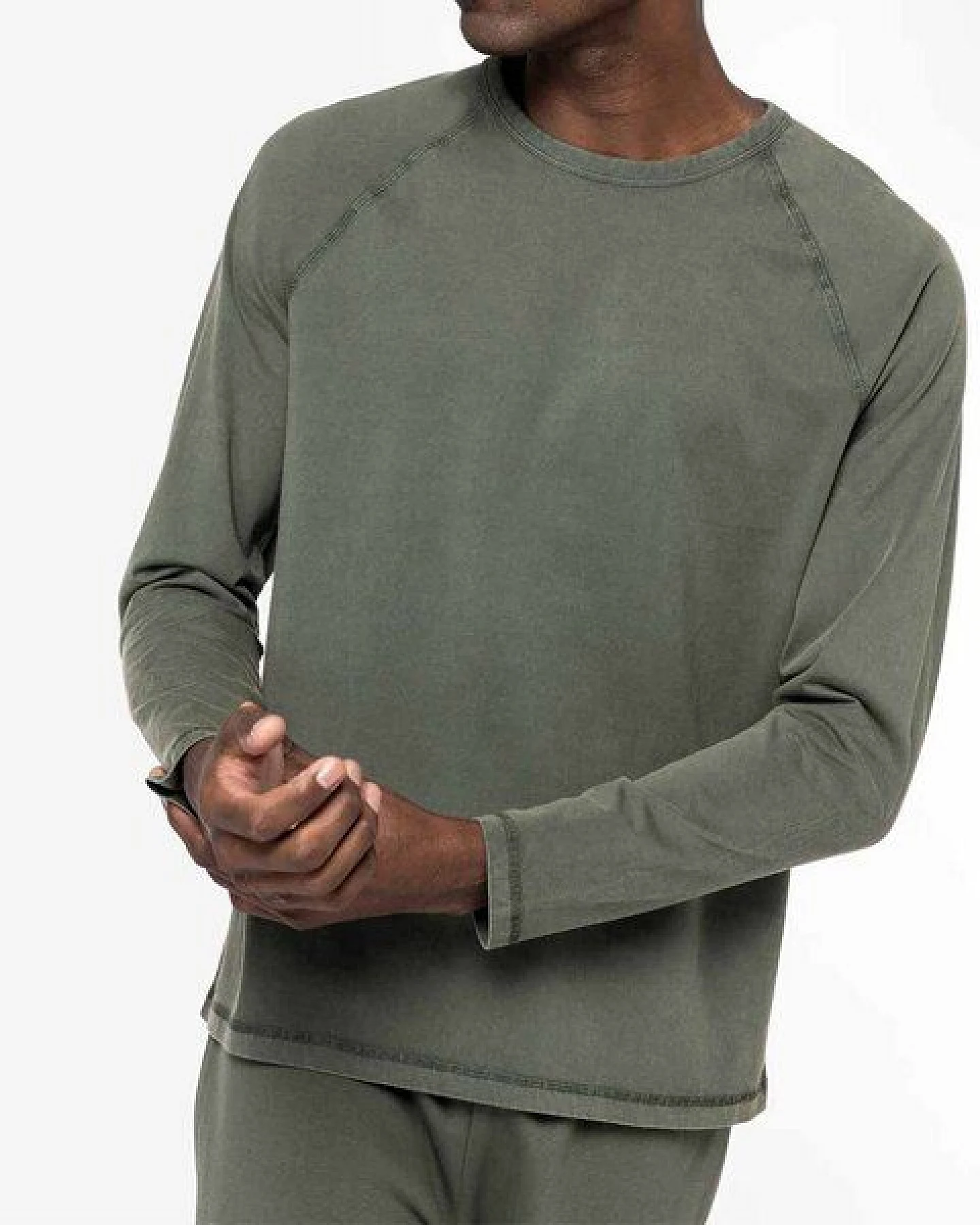 YTWOO GreenStyle Herren Raglan-Shirt: Longsleeve aus Bio-Baumwolle – Ansicht 3