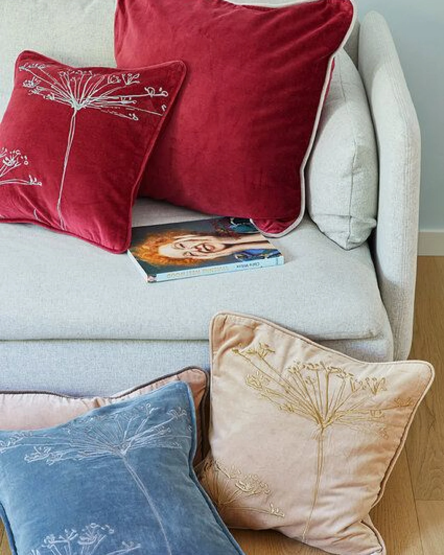 liv interior Samtkissenhülle OMBRELLE – Ansicht 3