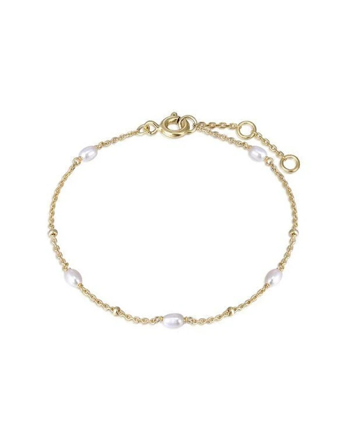 Eppi Silbernes Armband mit Perlen Malakai