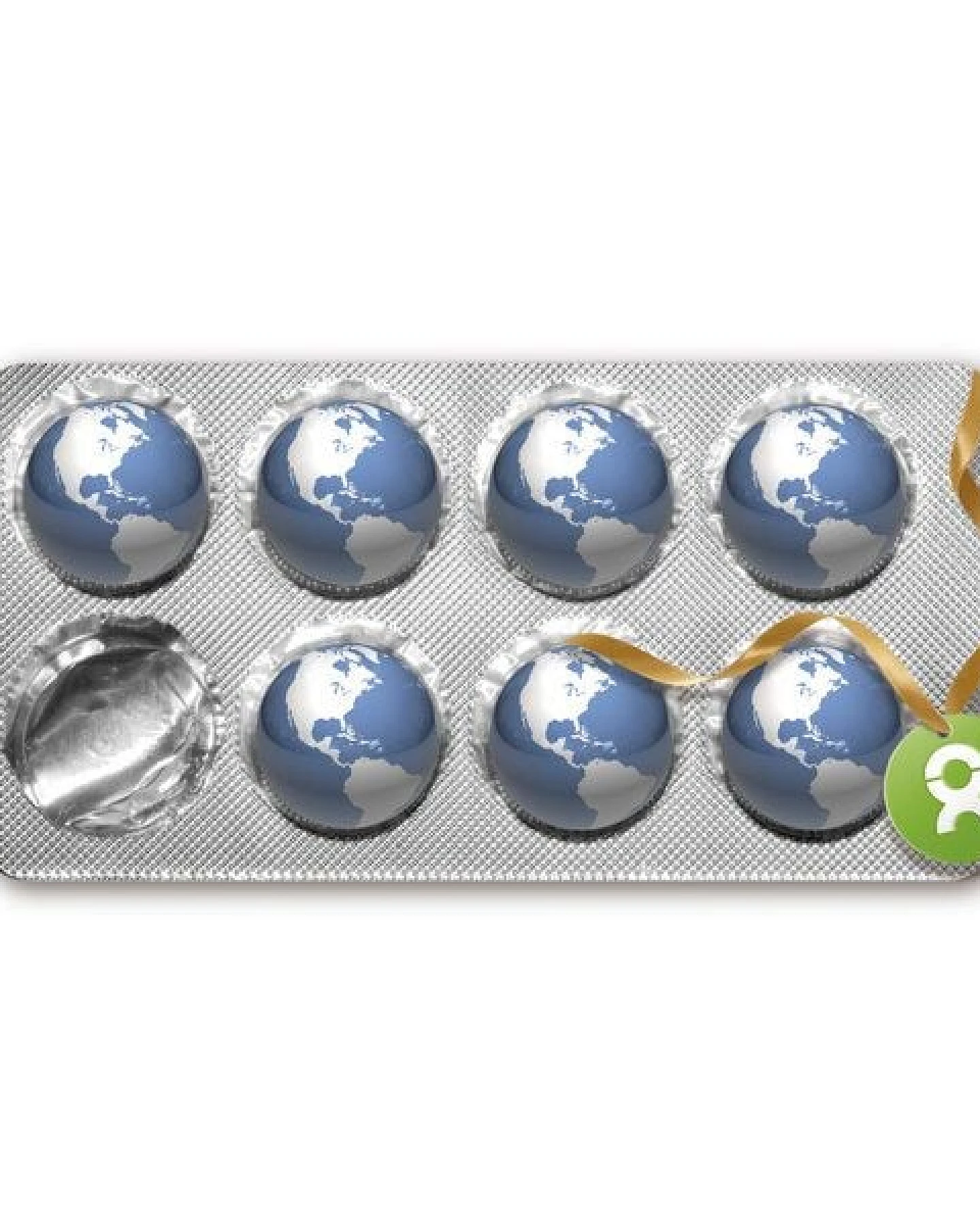 OxfamUnverpackt Spenden-Geschenk "Medikamente" (Grußkarte mit Magnet) – Ansicht 3