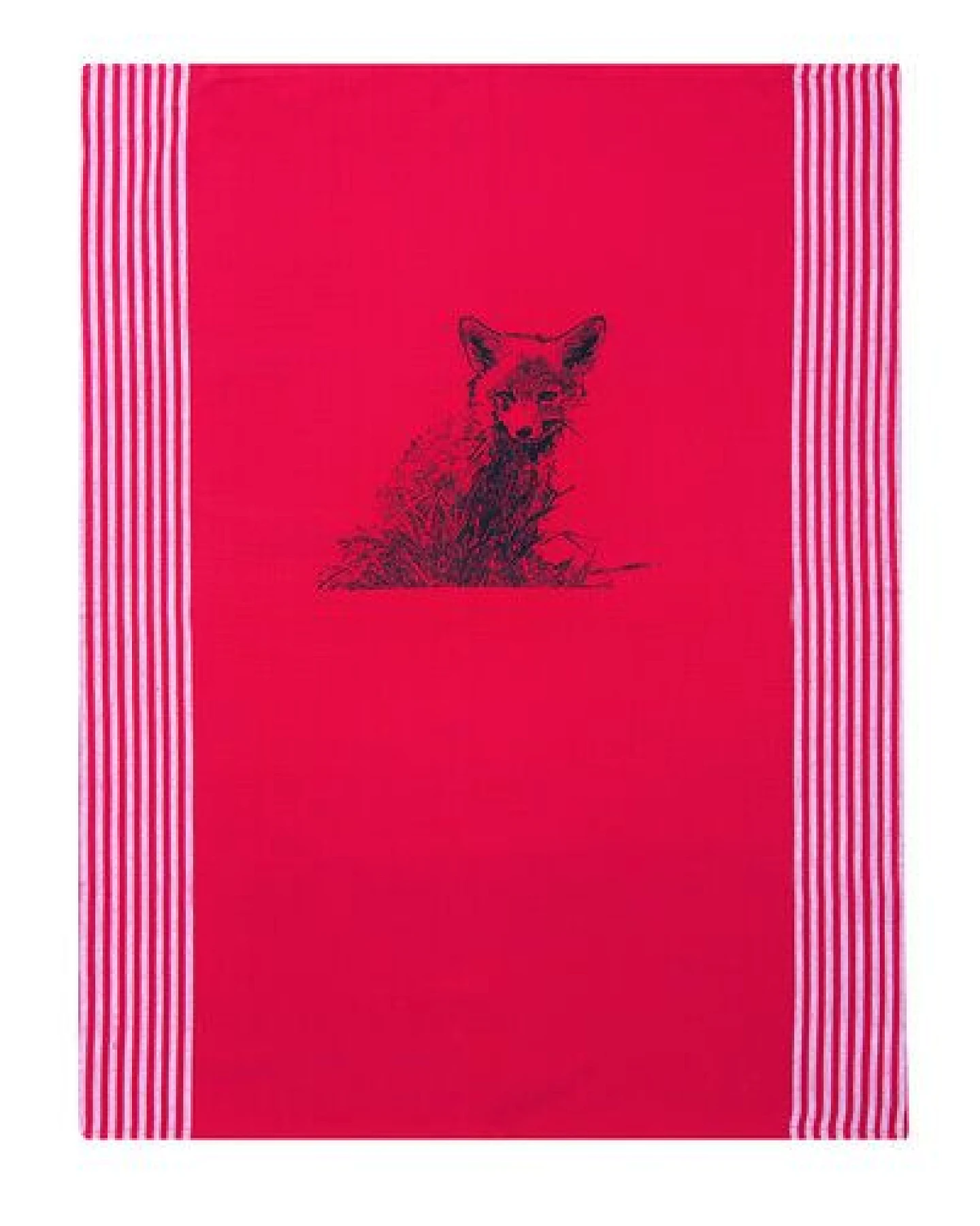 Hirschkind Bio & Fair-Trade-Geschirrtuch "Junger Fuchs" rot – Ansicht 2