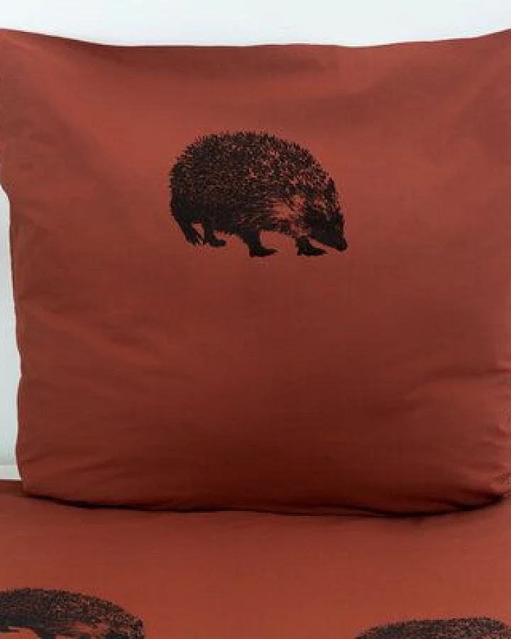 Hirschkind Bio-Kopfkissenbezug 'Igel' foxy