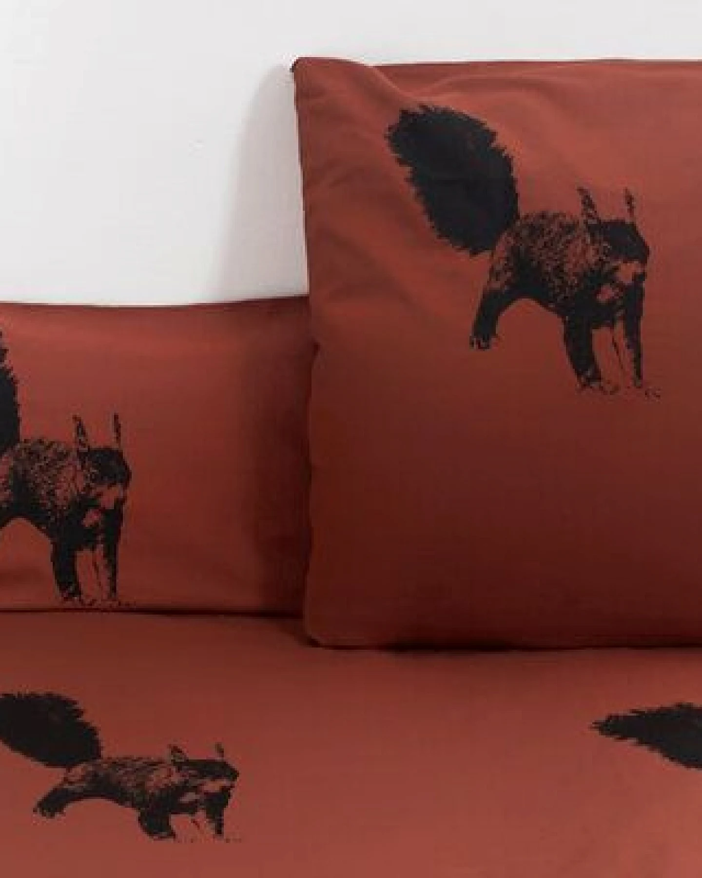 Hirschkind Bio-Kopfkissenbezug 'Eichhörnchen' foxy – Ansicht 2