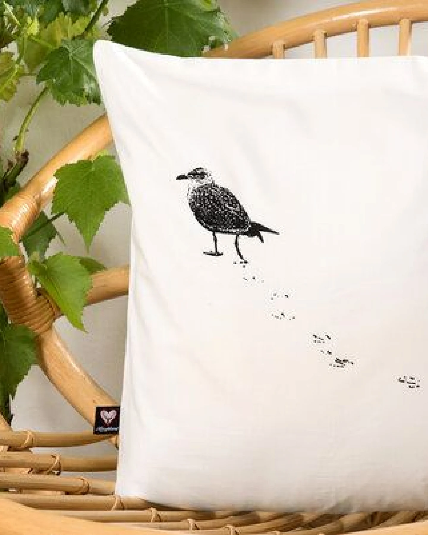 Hirschkind Bio-Kissenbezug 'Möwe' 40*40 cm – Ansicht 2