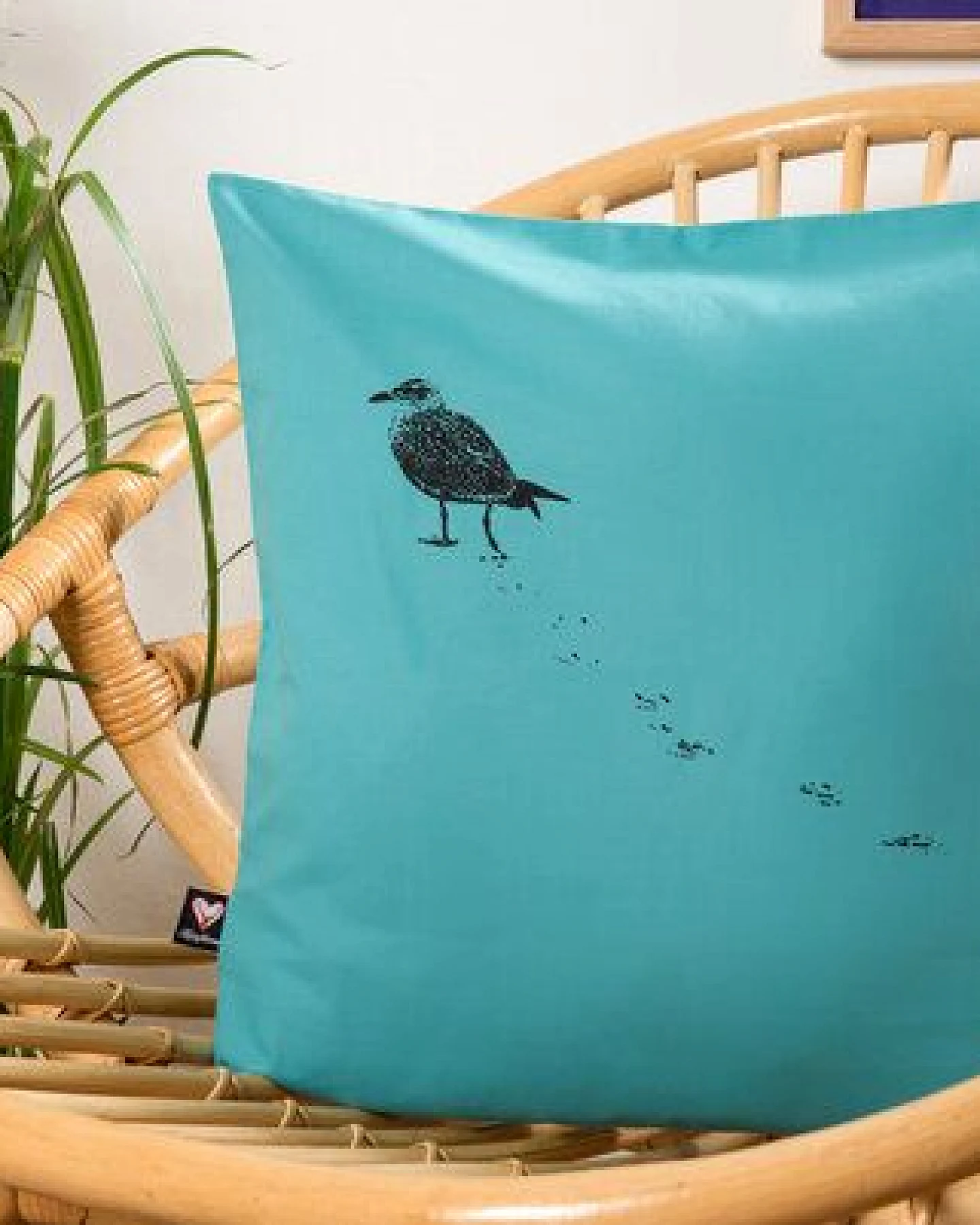Hirschkind Bio-Kissenbezug 'Möwe' 40*40 cm – Ansicht 4