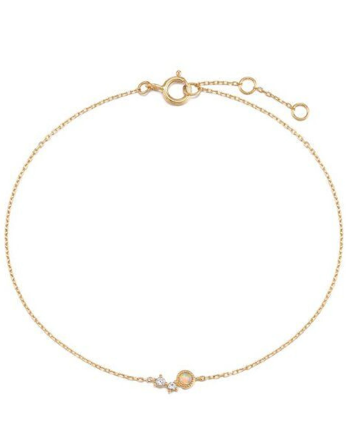 Eppi Goldenes Armband mit Opal und Saphiren Petia – Ansicht 2