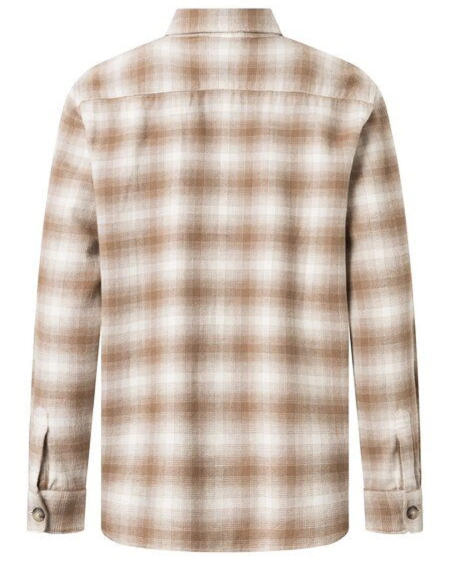 KnowledgeCotton Apparel Herren Overshirt - FLANNEL LOOSE FIT CHECKERED SHIRT - GOTS – Ansicht 2