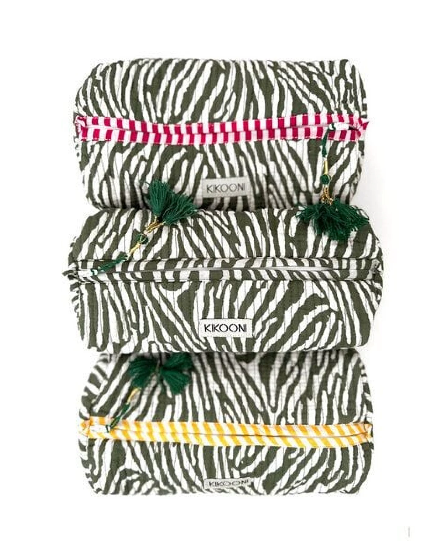 KIKOONI handgefertigte Kosmetiktasche "Desert Zebra" – Ansicht 2