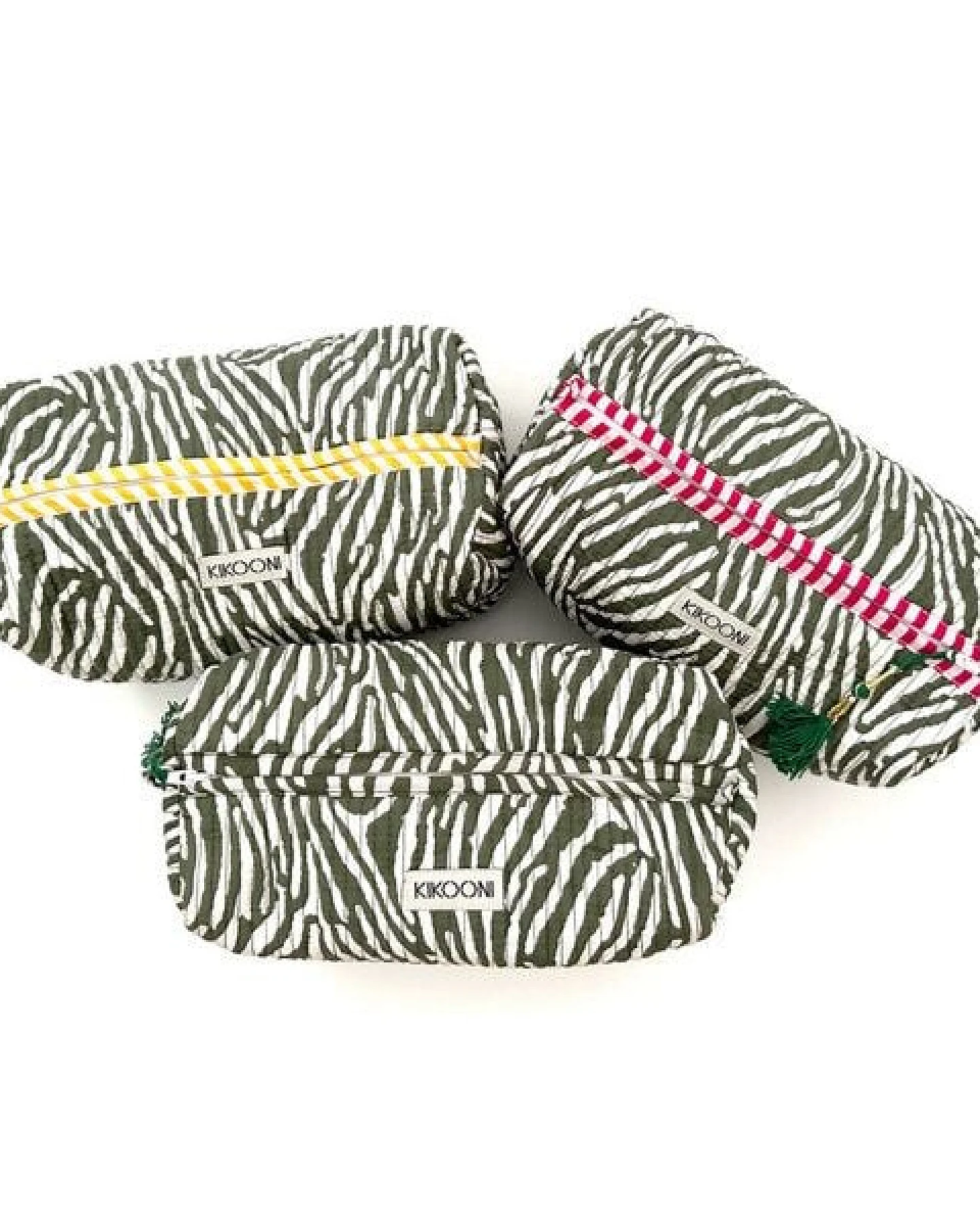 KIKOONI handgefertigte Kosmetiktasche "Desert Zebra" – Ansicht 4