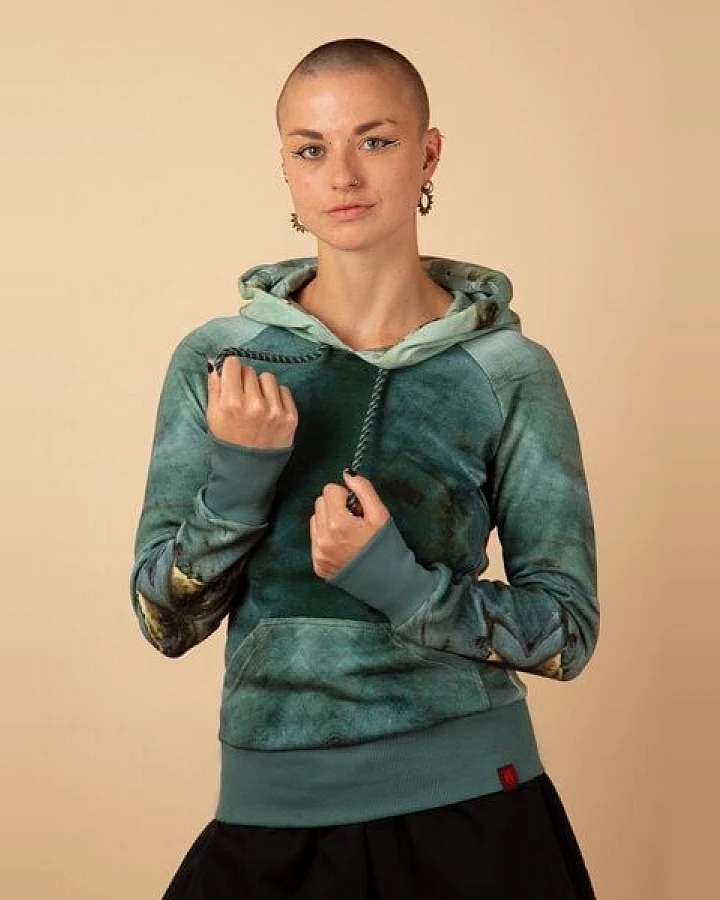 Die rote Zora Kapuzenpulli Lagune Frauen
