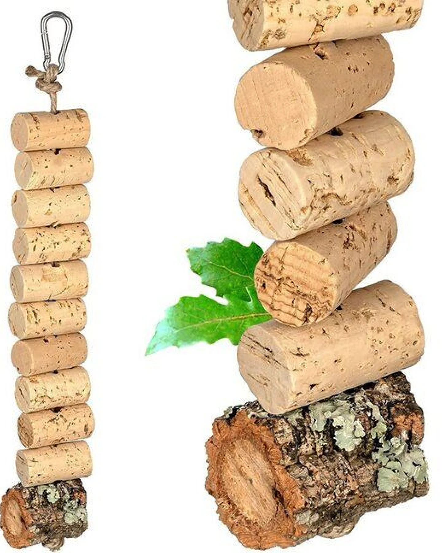 Kork-Deko Knabber-Kette aus Naturkorken – Ansicht 2