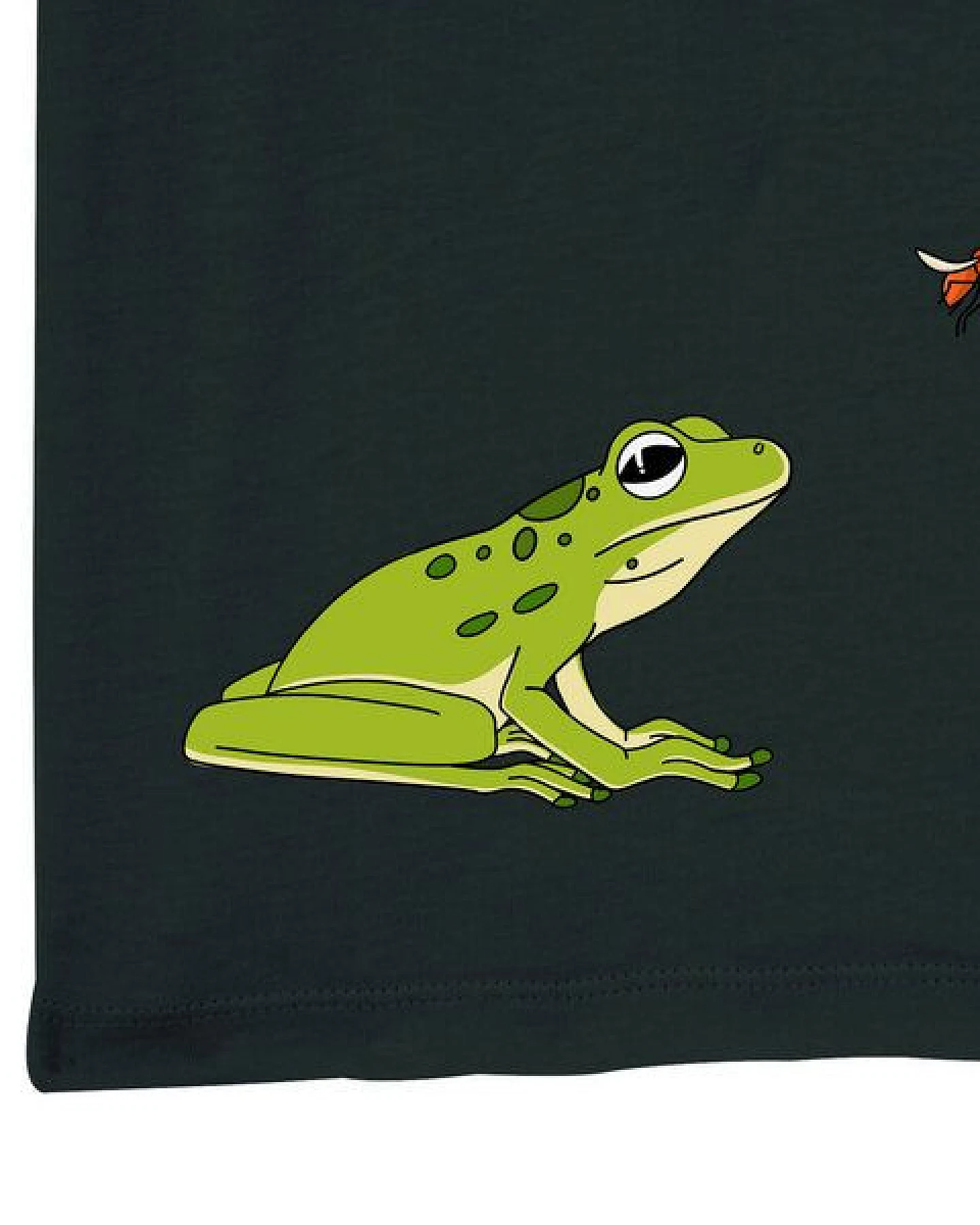 Spangeltangel Kinder-T-Shirt "Frosch", Biobaumwolle, bedruckt – Ansicht 2