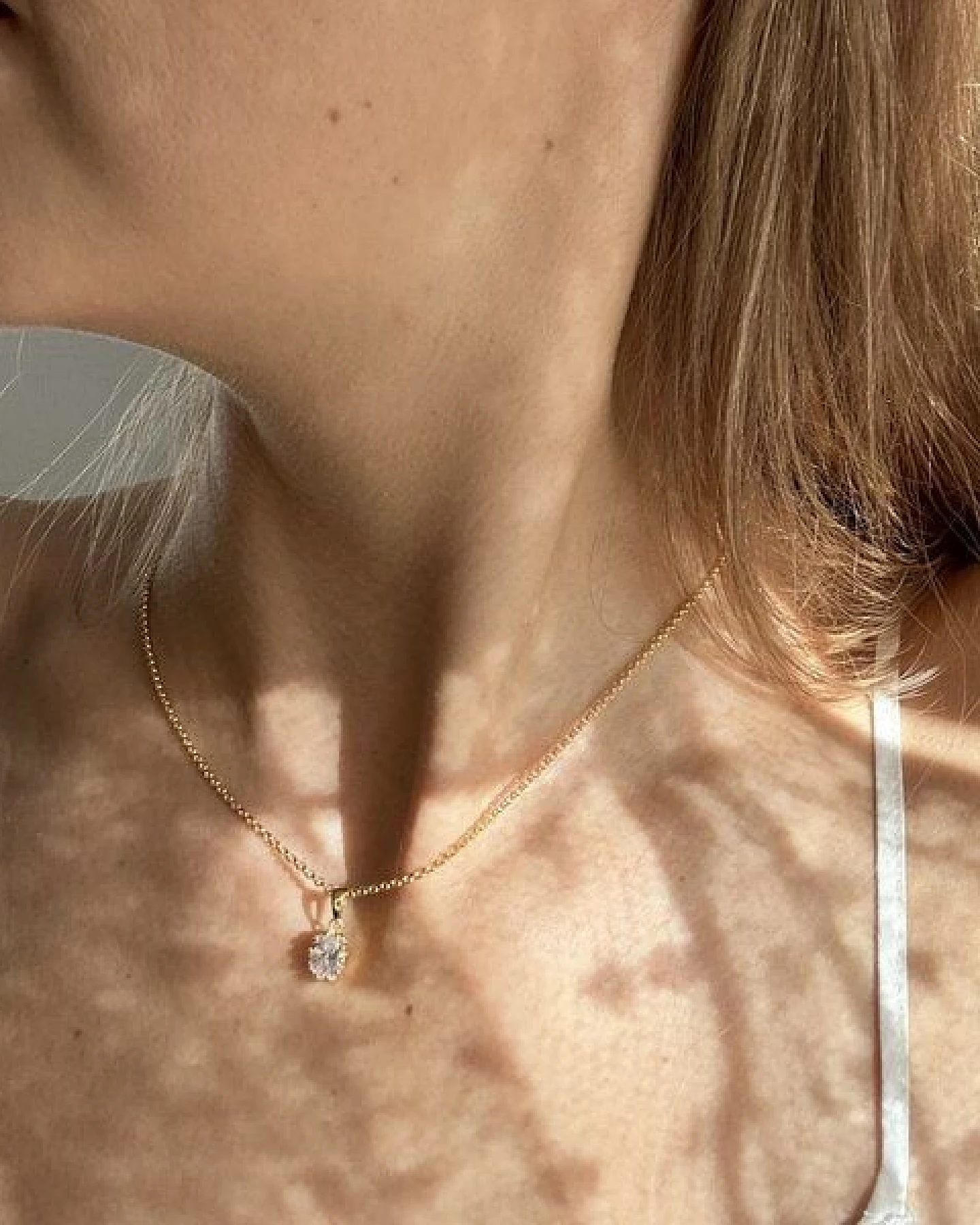 MOANINA Schmuck-Set Milano - 925 Silber/18k Gold Vermeil - 3 Längen – Ansicht 3
