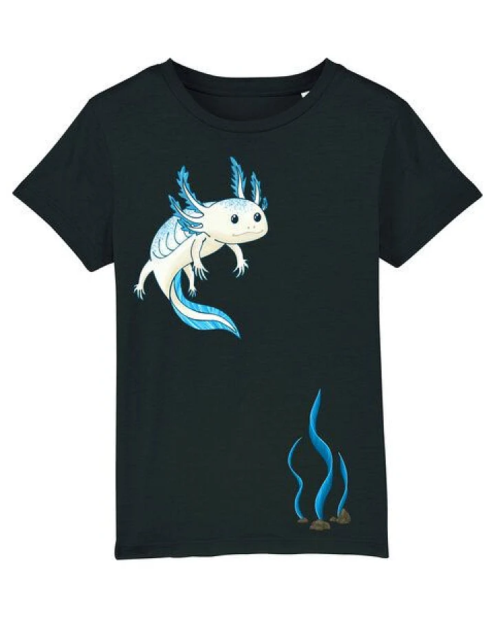 Spangeltangel Kinder-T-Shirt "Axolotl", Bio-Baumwolle, bedruckt