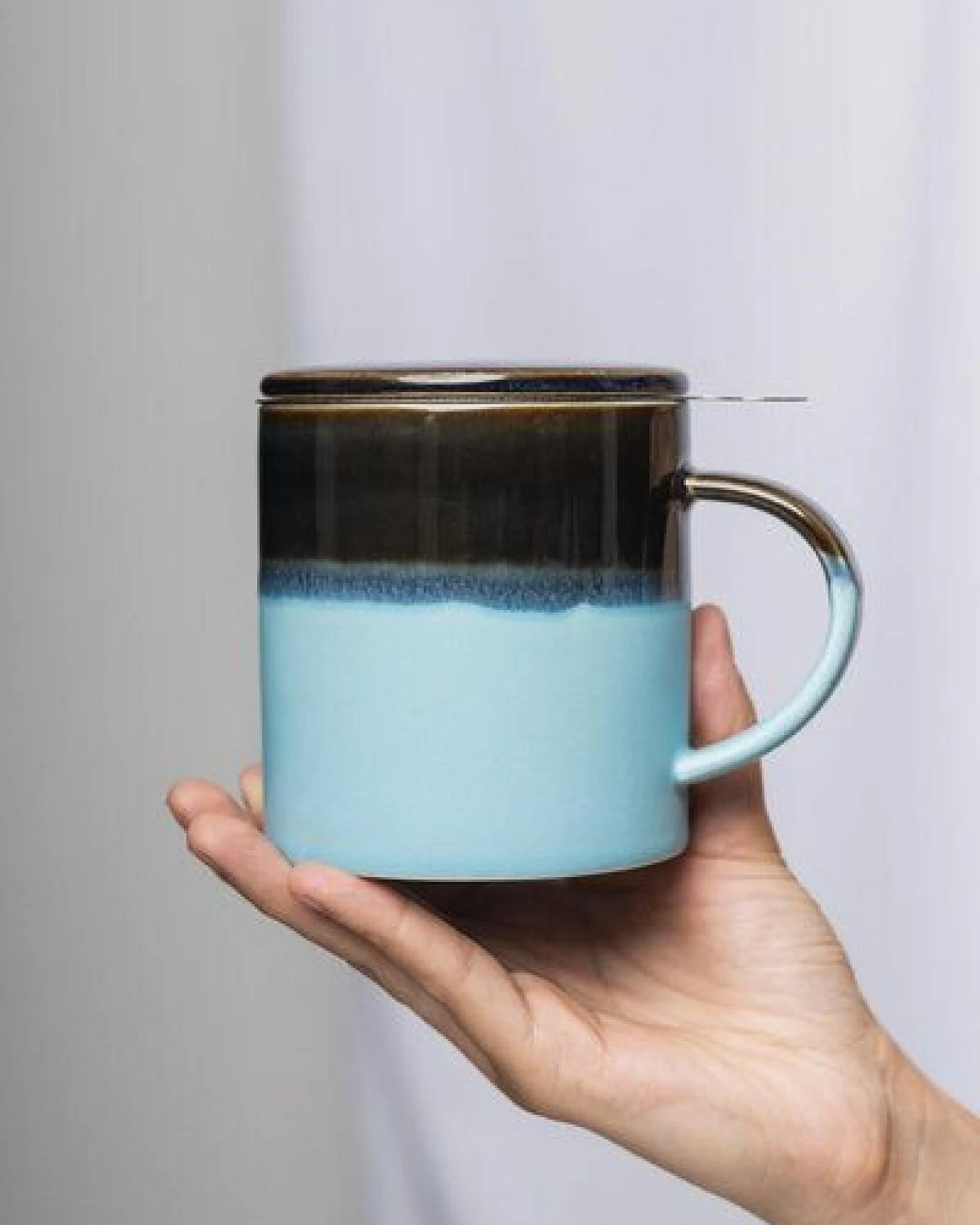 TRANQUILLO Teetasse mit Teesieb Industrial, 410ml POR658, POR659, POR660 – Ansicht 4