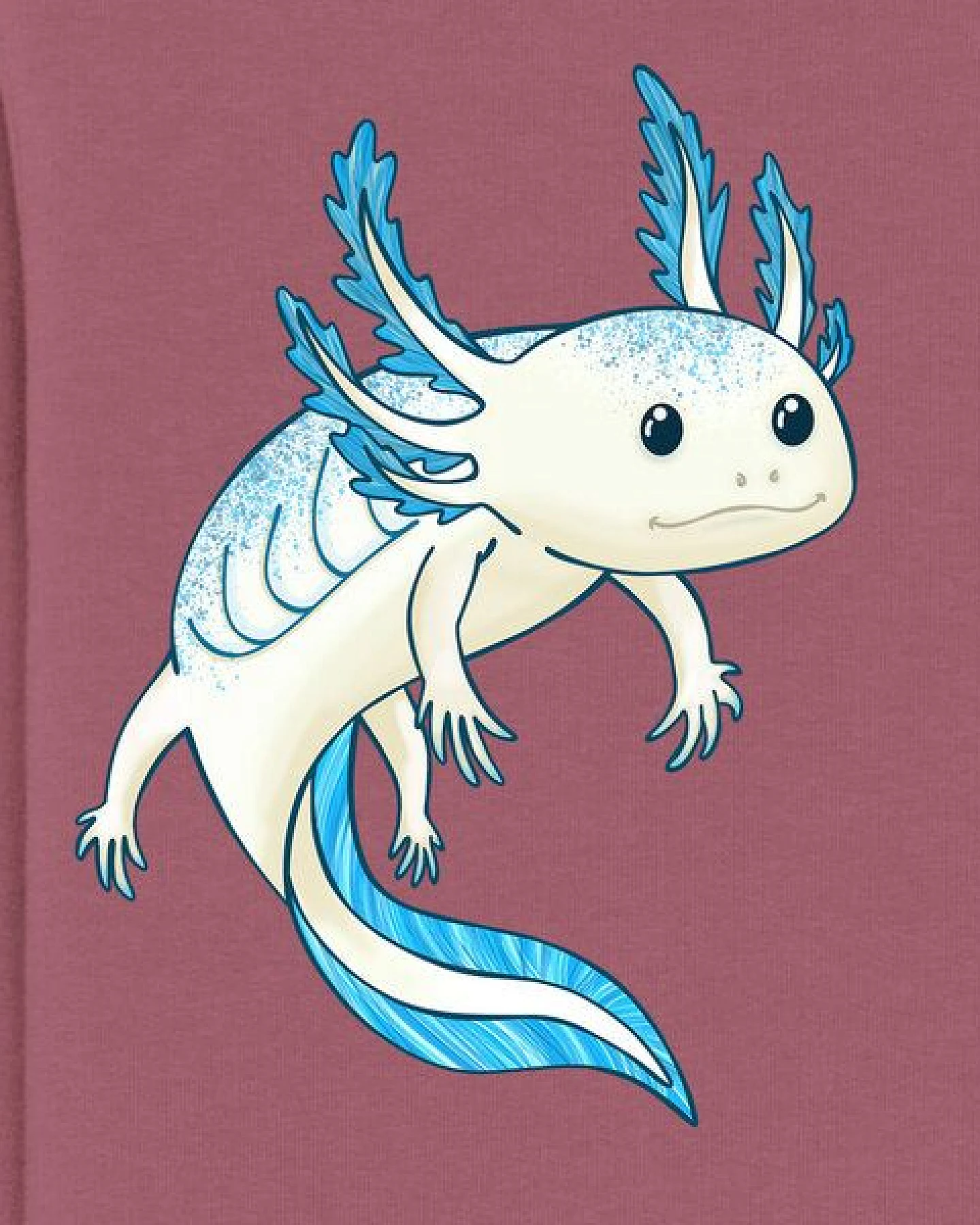 Spangeltangel Kinder-Sweatshirt "Axolotl" – Ansicht 2