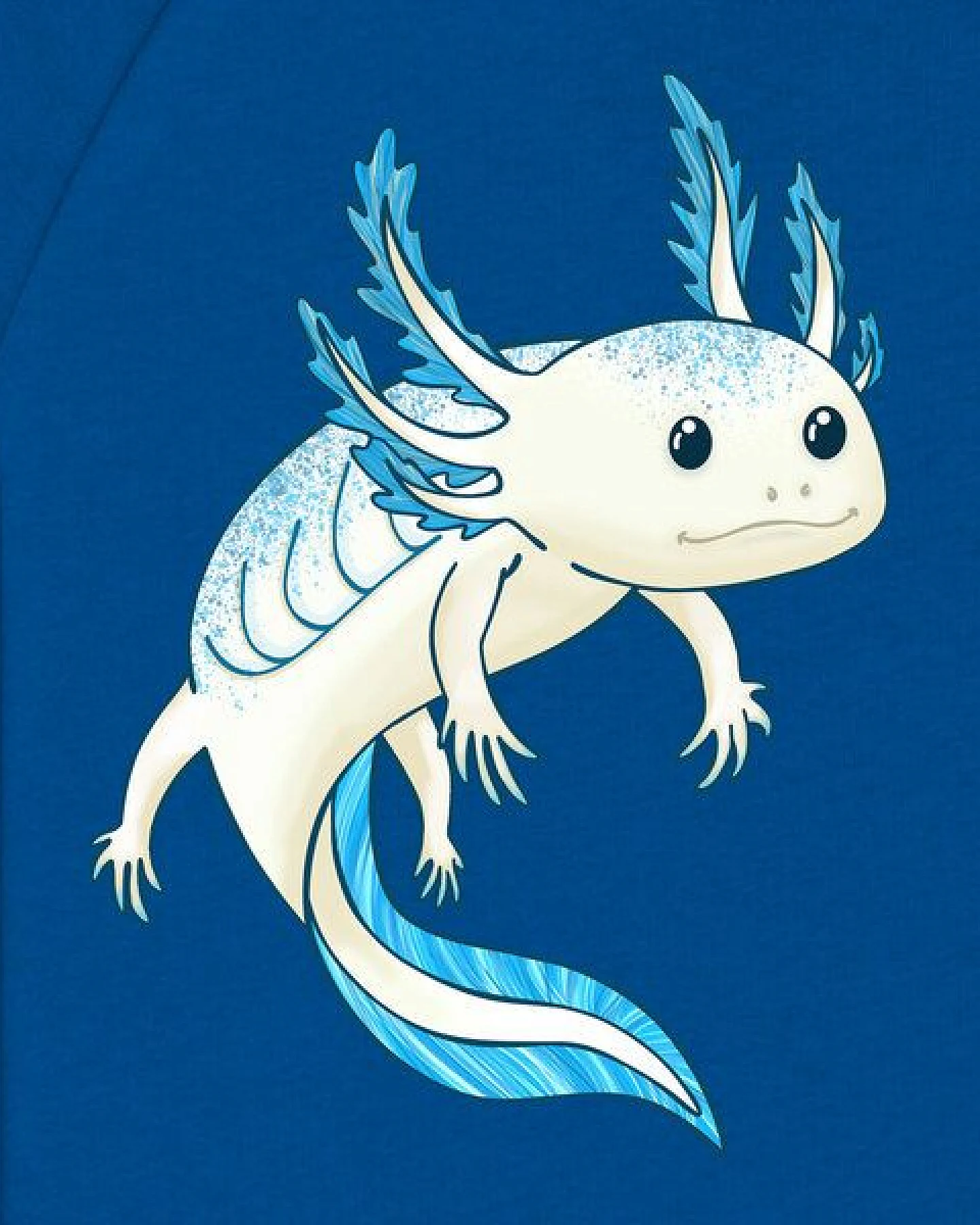 Spangeltangel Kinder-Sweatshirt "Axolotl" – Ansicht 2