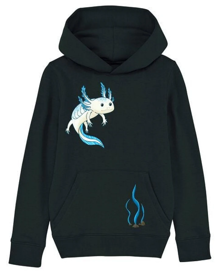 Spangeltangel Kinder-Hoodie "Axolotl"