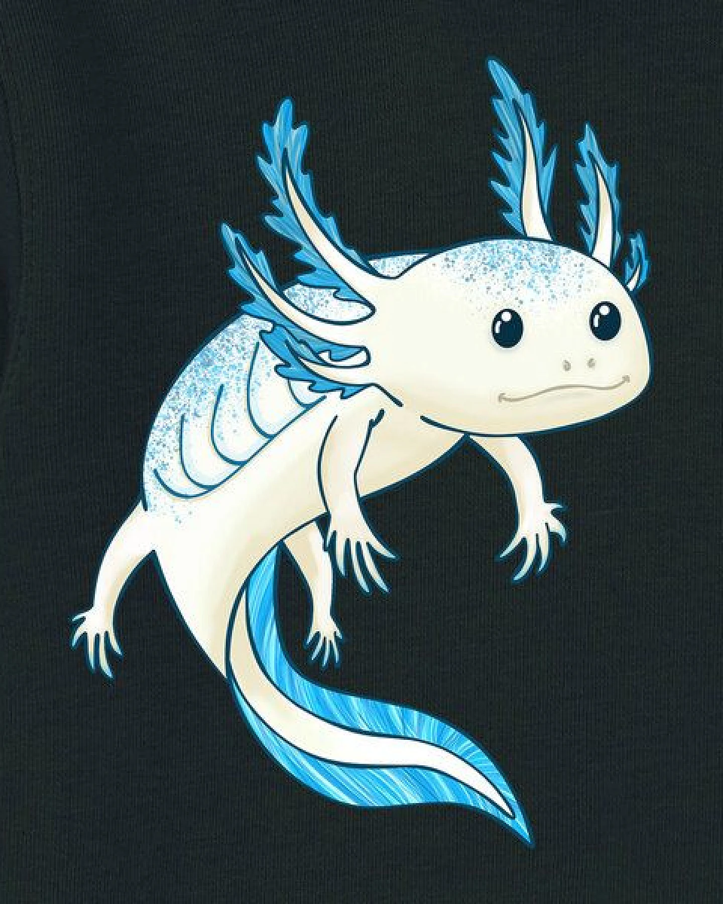 Spangeltangel Kinder-Hoodie "Axolotl" – Ansicht 2