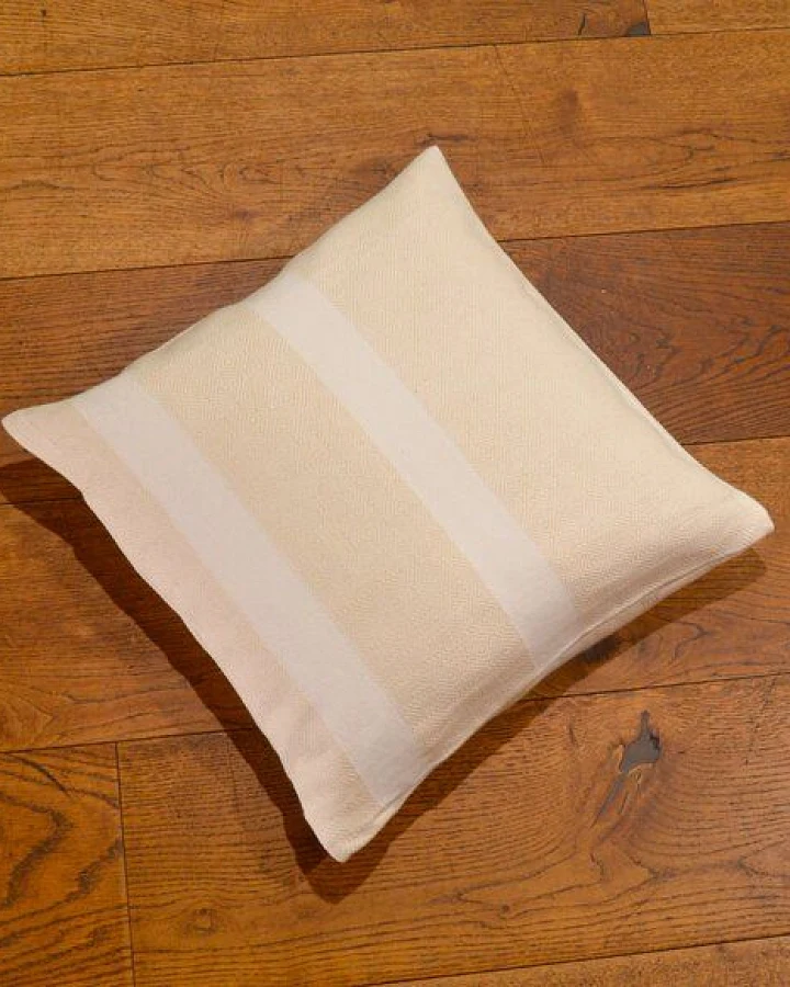 HängemattenGlück Kissenbezug aus reiner Bio Baumwolle 40x40cm Naturtöne