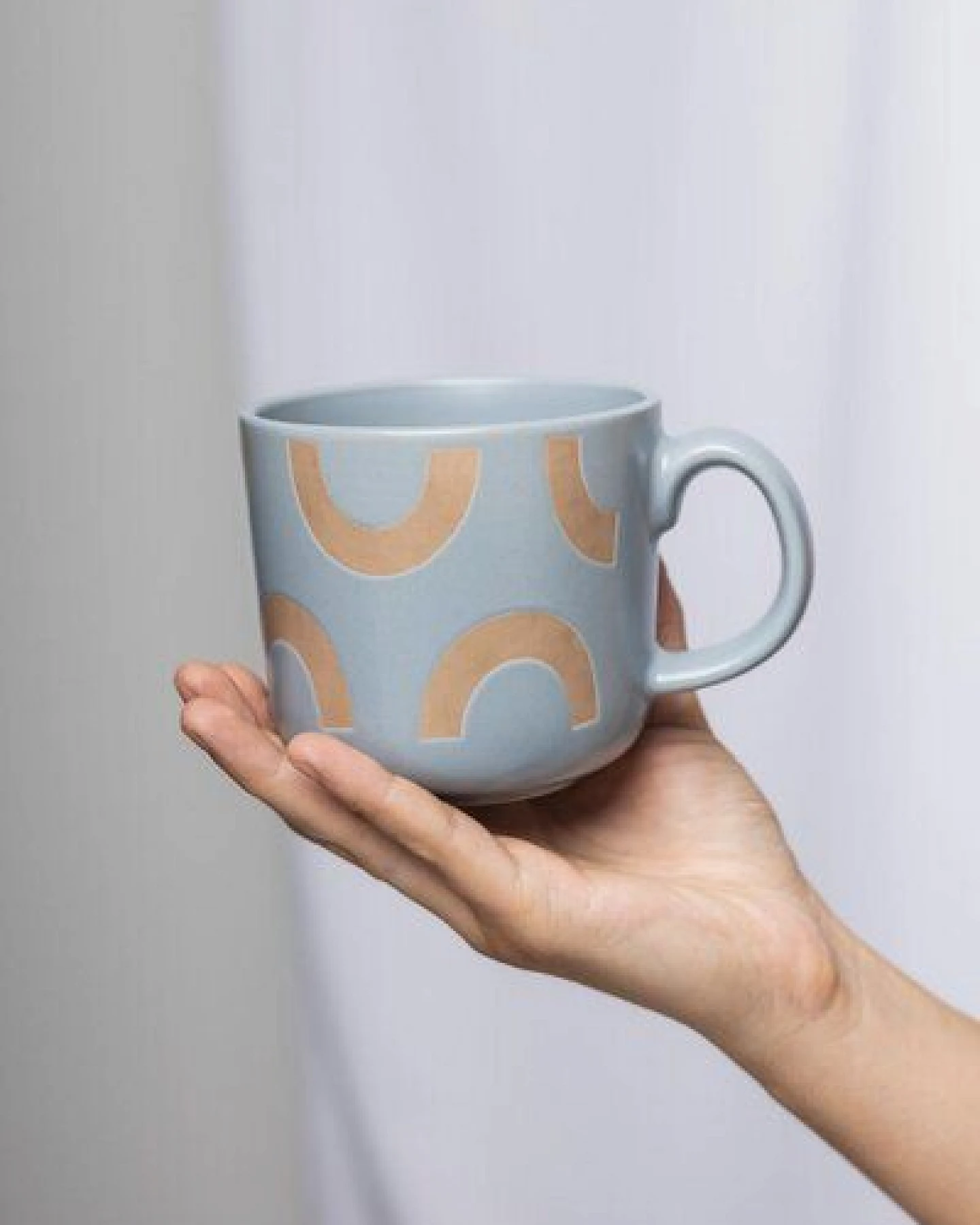 TRANQUILLO Tasse Art Deco aus Steinzeug 4 Varianten 400 ml – Ansicht 4