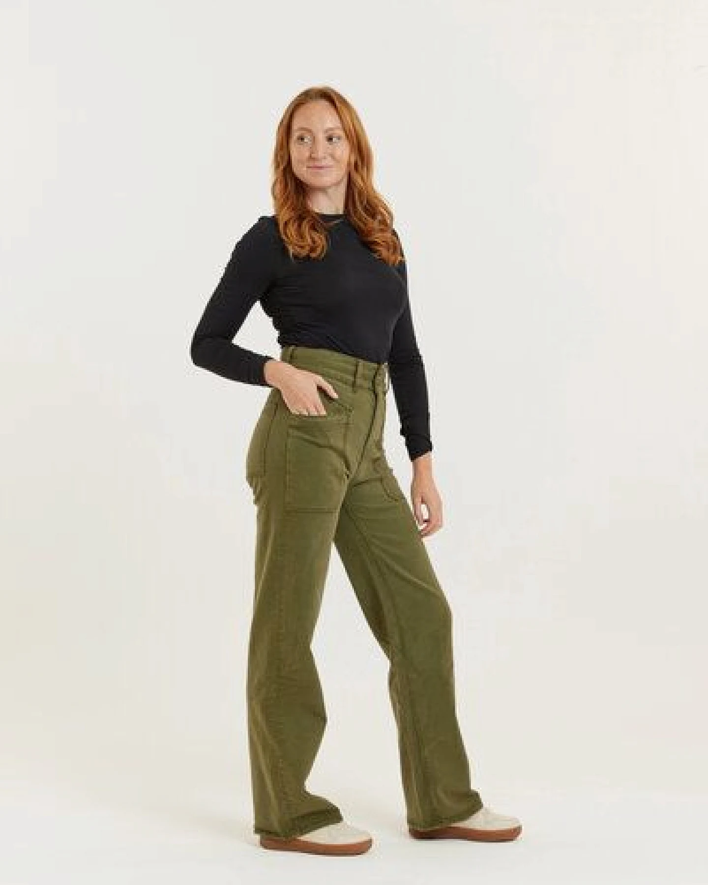 Flax and Loom Tencel-Baumwoll Jeans Straight Fit Modell: Dinah – Ansicht 3