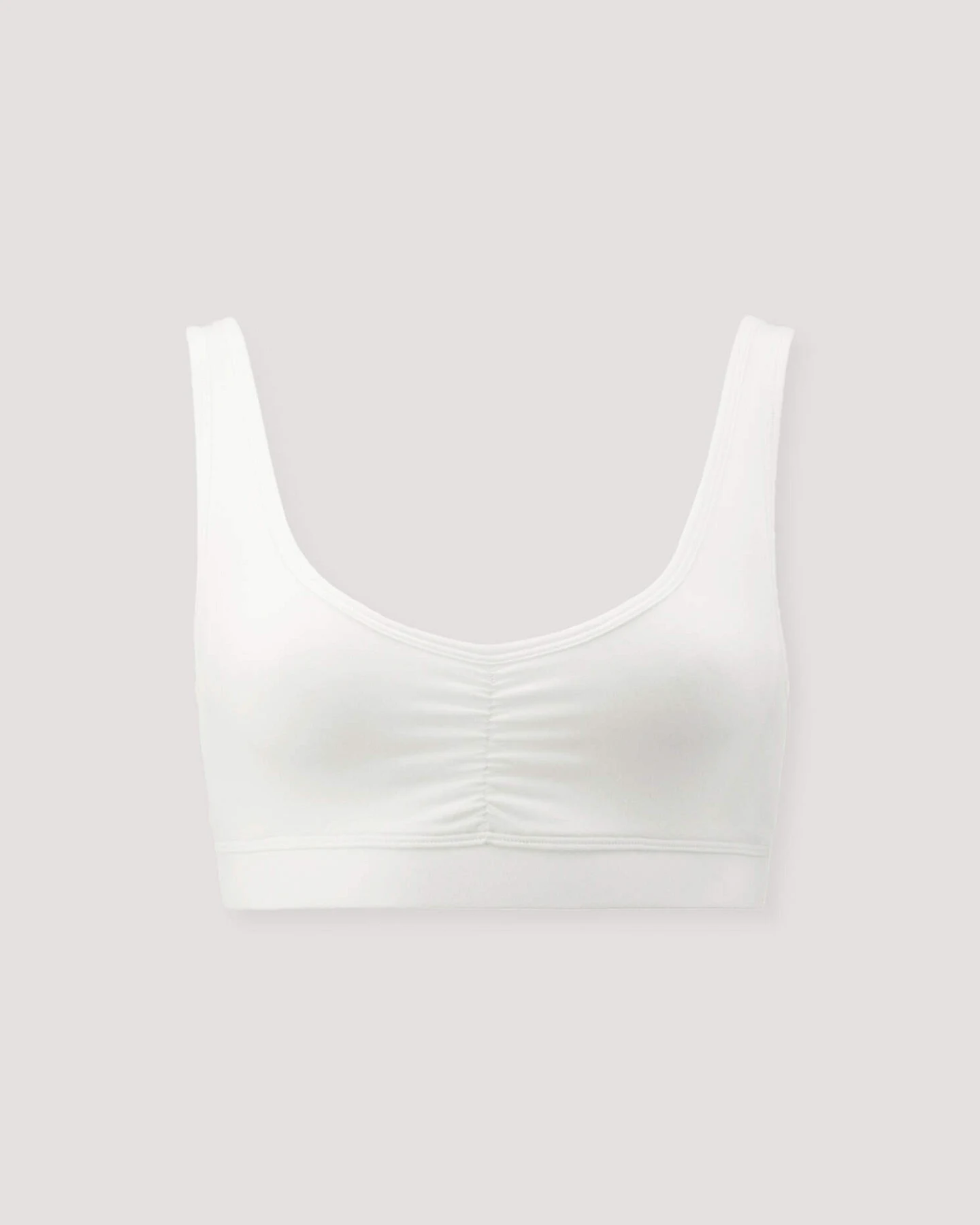 hessnatur Damen Bustier PURE BALANCE aus Bio-Baumwolle und TENCEL™ Modal - weiß - Größe 34 – Ansicht 3