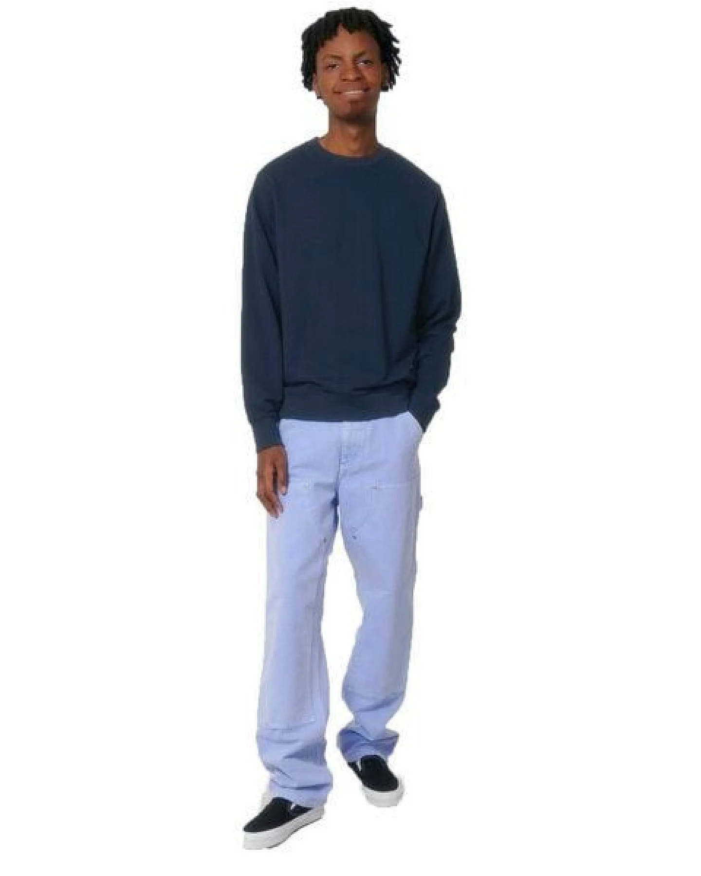 YTWOO Essential Comfort: Unisex Terry Sweatshirt mit Rundhalsausschnitt – Ansicht 4