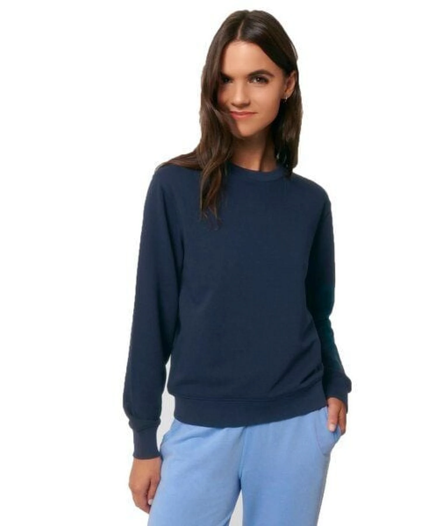 YTWOO Essential Comfort: Unisex Terry Sweatshirt mit Rundhalsausschnitt – Ansicht 4