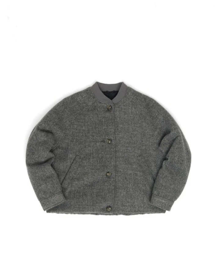 Mazine - Women's Vegan Wool Bomber - Freizeitjacke Gr S blau/grau