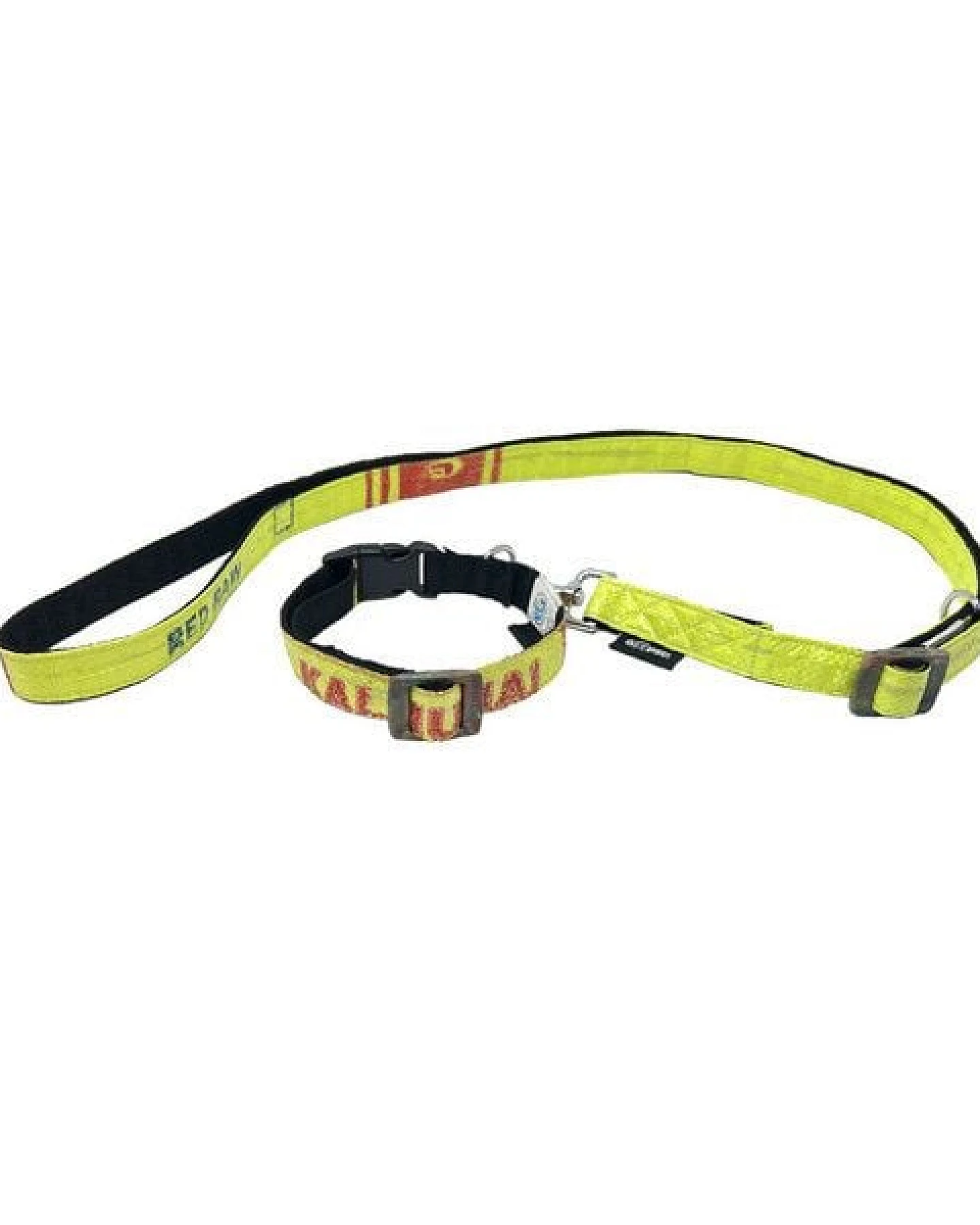 GOOPSI Hundeleine ARUGAM mit Halsband Gr. S/M (25-35cm) im Set - Lemon – Ansicht 4