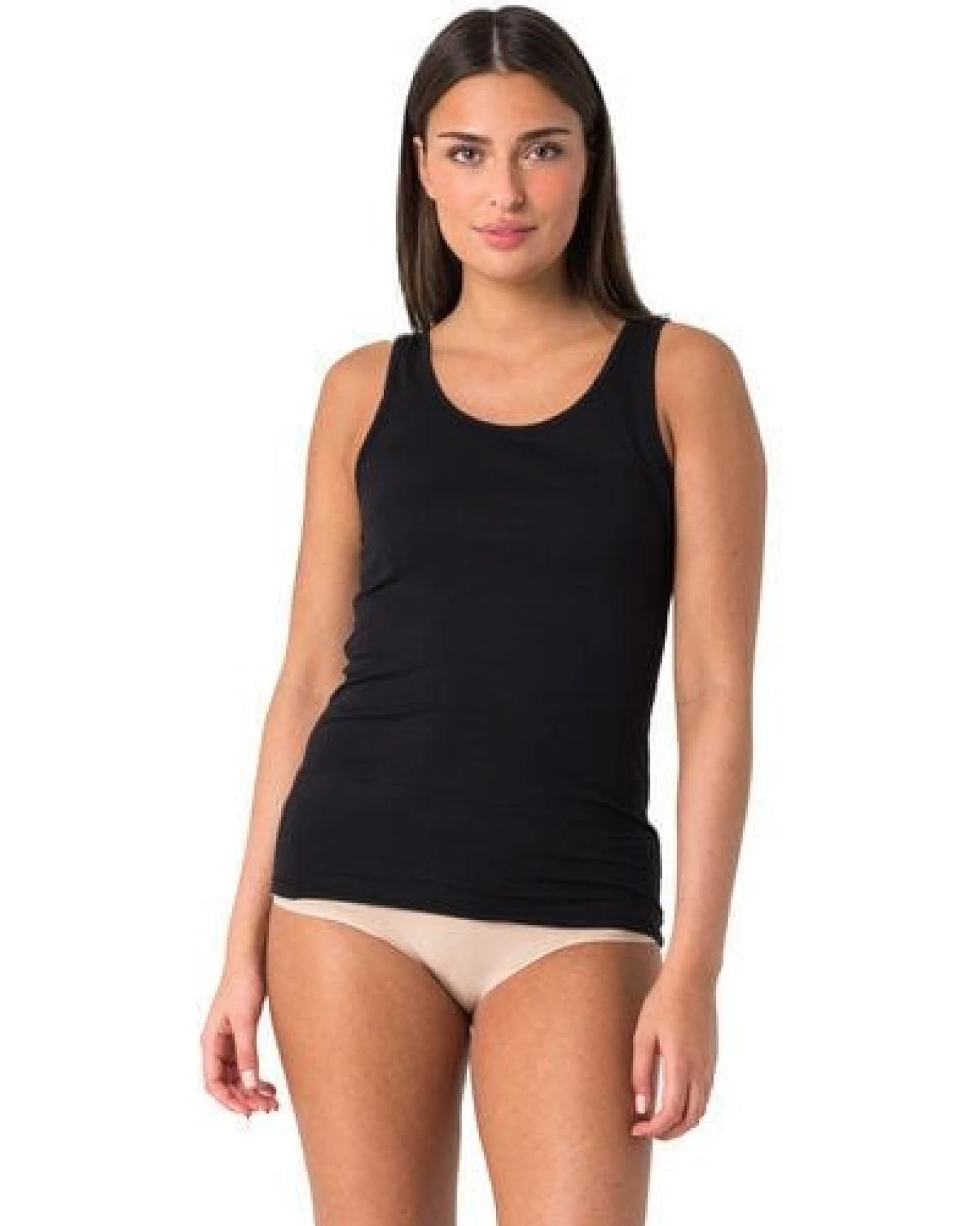 Elsie Unterhemden Damen 3er Set Tank Top - Tanktop mit Stretch – Ansicht 2