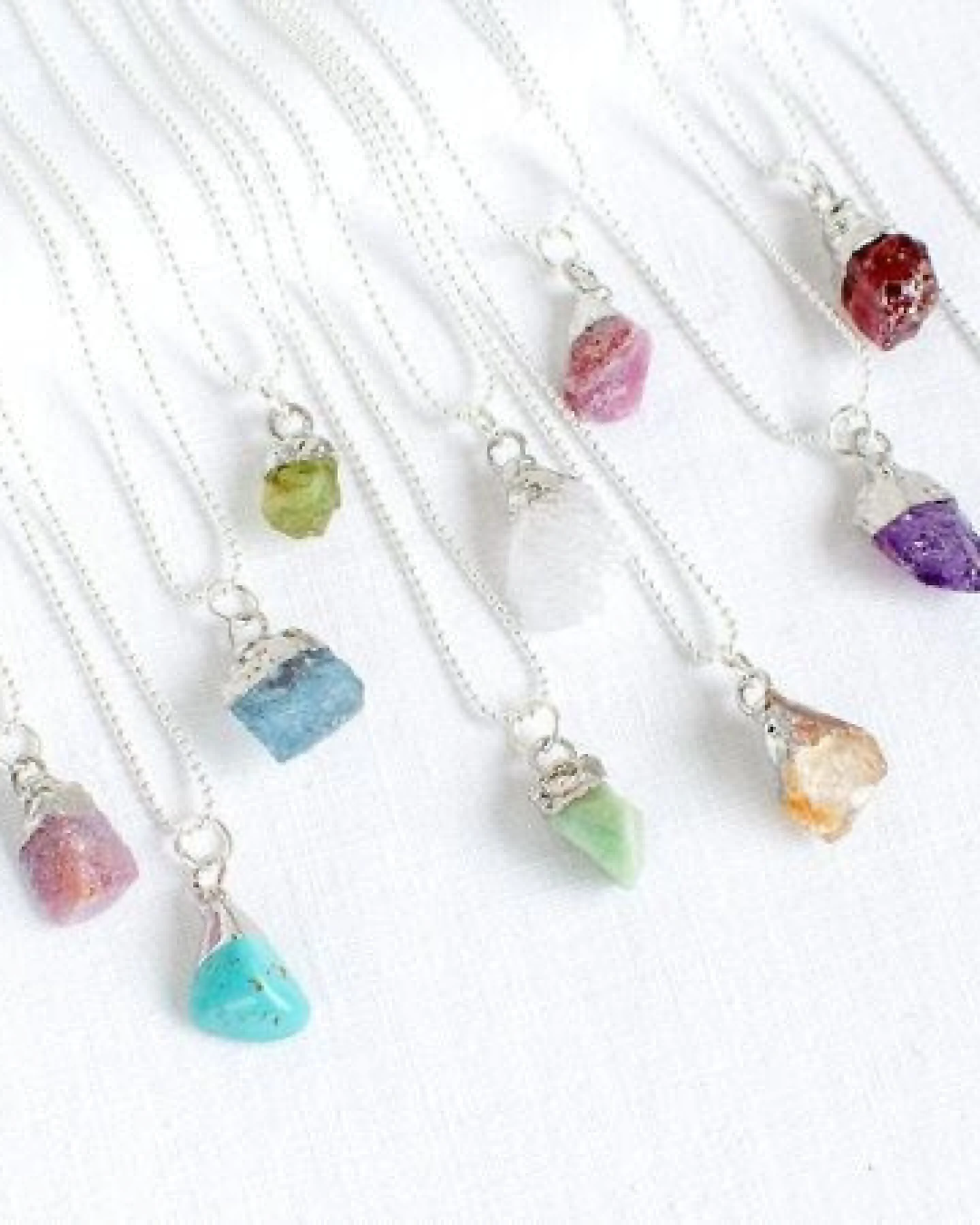 renna deluxe Geburtsstein Kette Silber – Ansicht 2