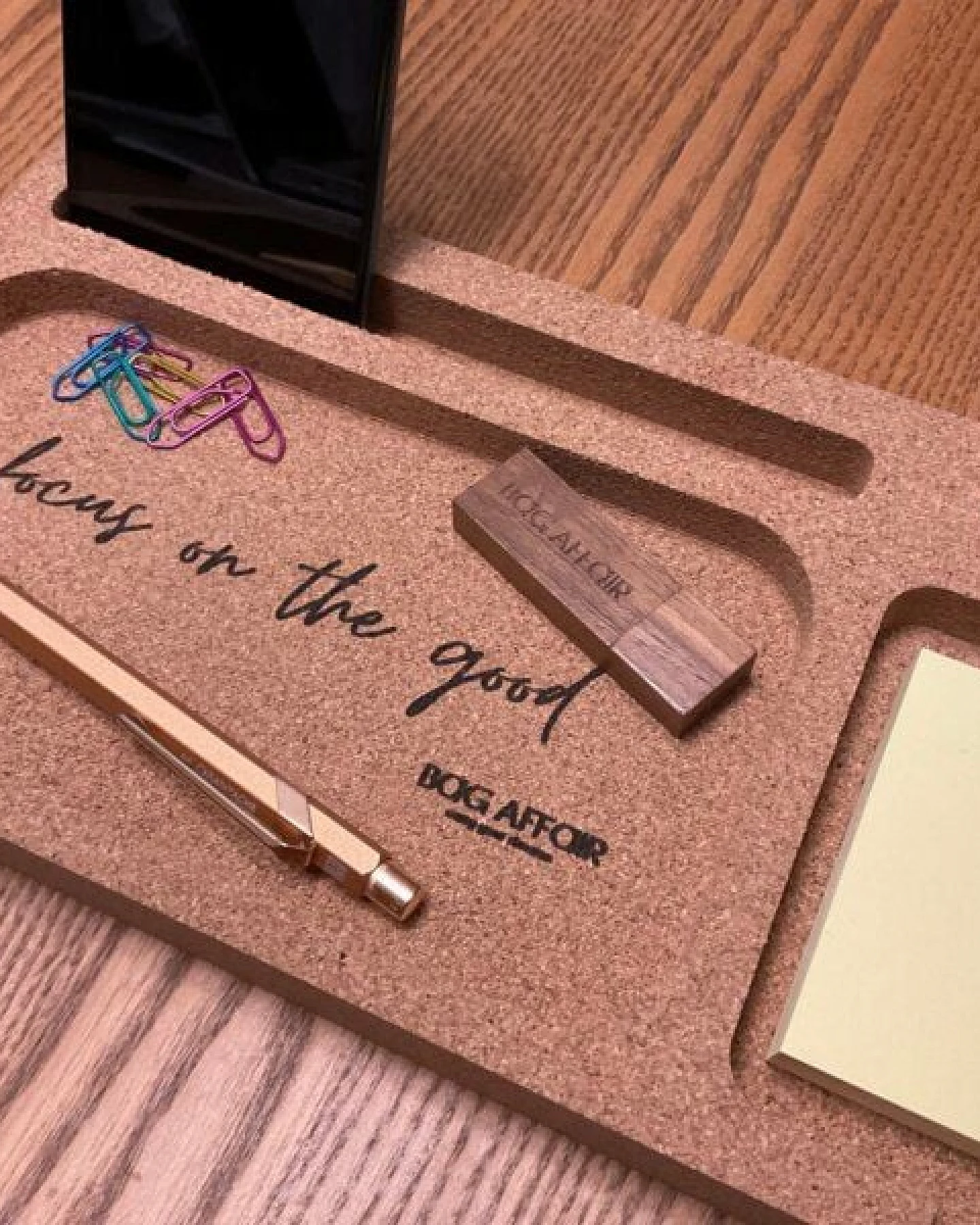 Bag Affair Schreibtisch Organizer Kork - Focus on the good – Ansicht 3