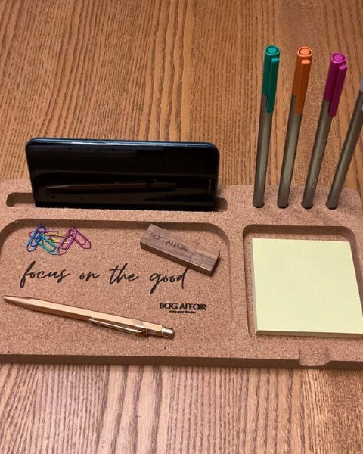Bag Affair Schreibtisch Organizer Kork - Focus on the good – Ansicht 4