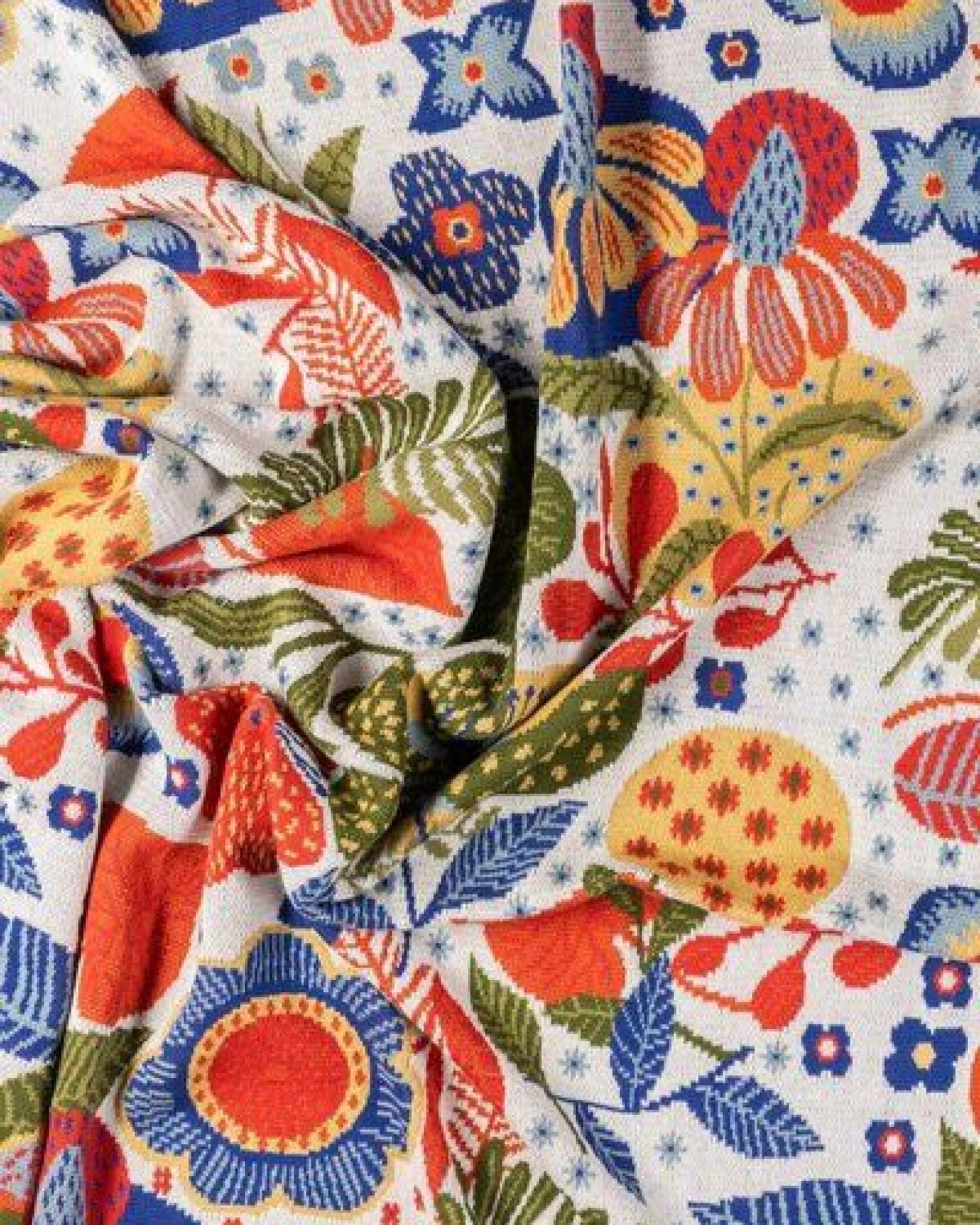 TRANQUILLO Strickdecke FLOWER (BS222) – Ansicht 2