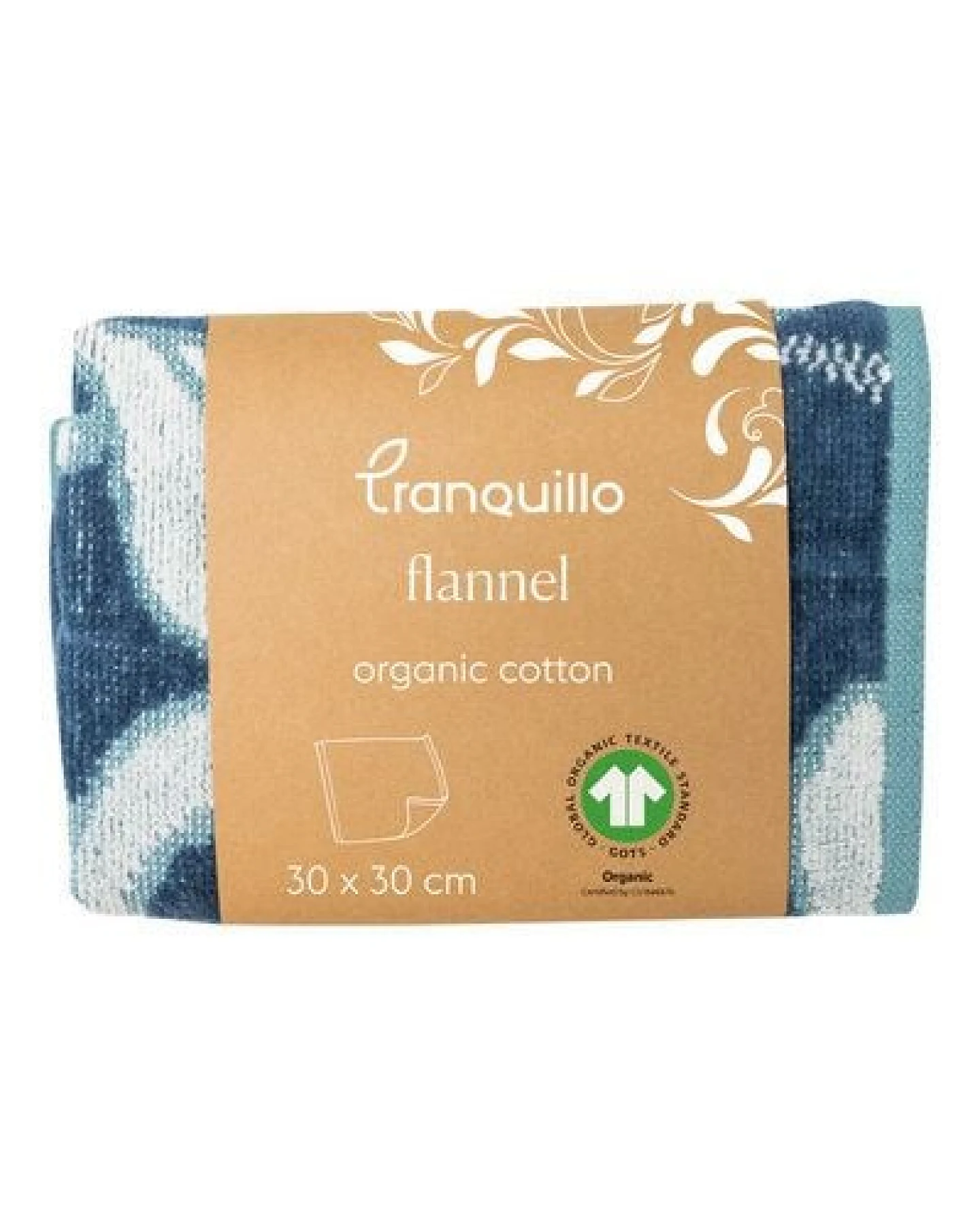 TRANQUILLO Waschlappen aus Biobaumwolle ,verschiedene Muster, 30 x 30 cm (TEX119, TEX123, TEX127) – Ansicht 3