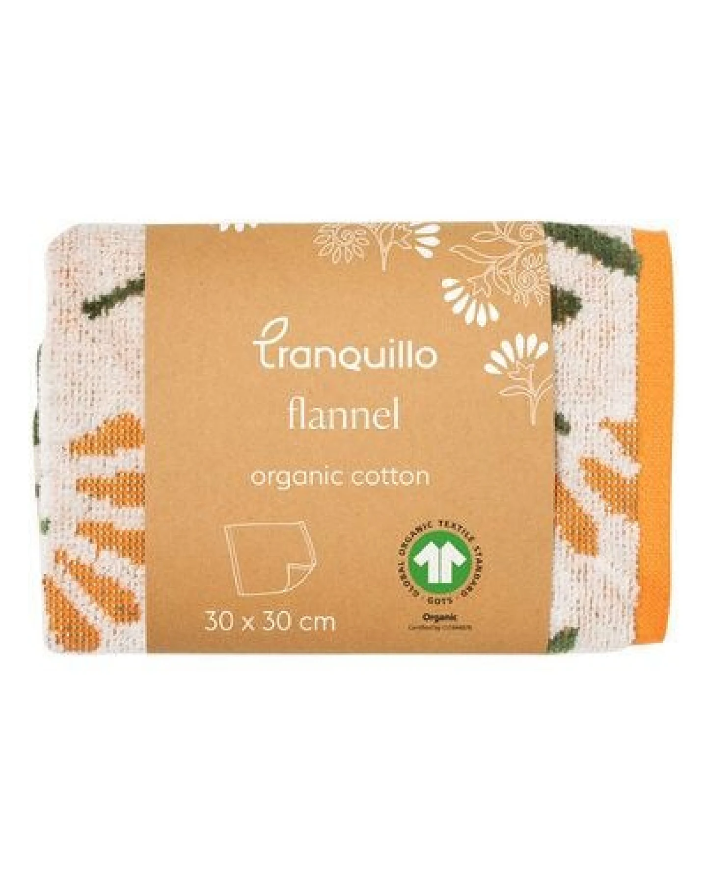 TRANQUILLO Waschlappen aus Biobaumwolle ,verschiedene Muster, 30 x 30 cm (TEX119, TEX123, TEX127) – Ansicht 3