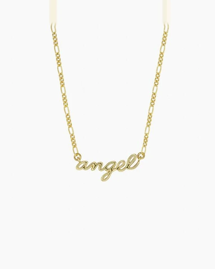 Paeoni Colors Angel-Halskette aus 18k Gold Vermeil, 925 Sterling Silber