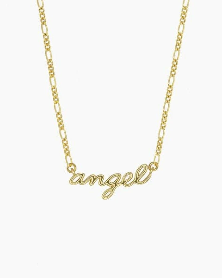 Paeoni Colors Angel-Halskette aus 18k Gold Vermeil, 925 Sterling Silber