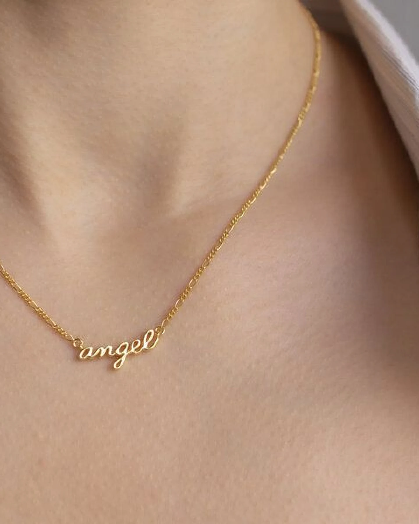Paeoni Colors Angel-Halskette aus 18k Gold Vermeil, 925 Sterling Silber – Ansicht 2