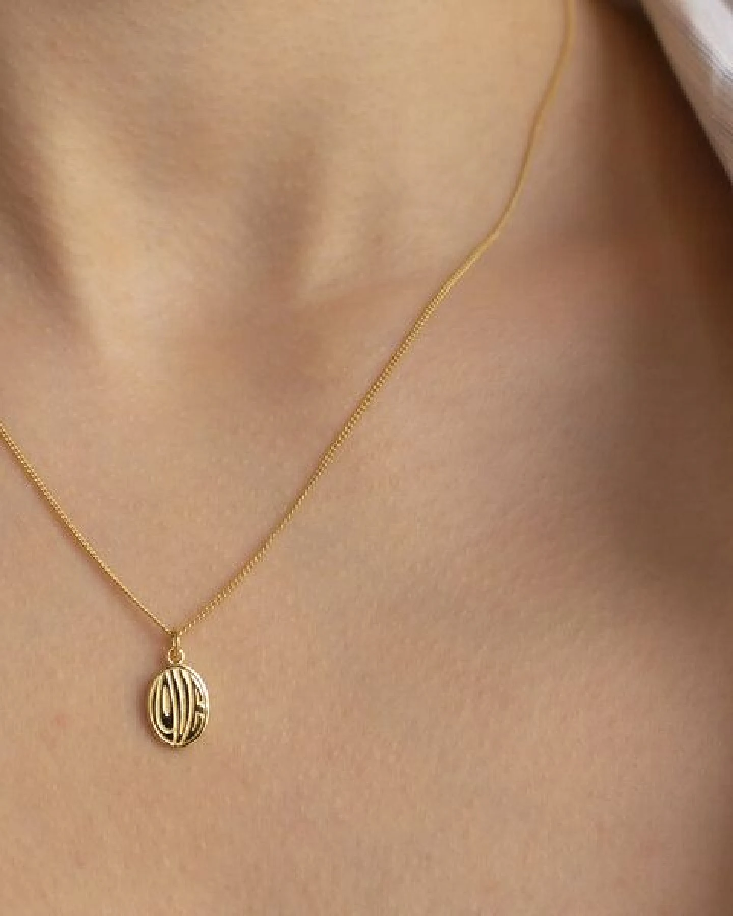 Paeoni Colors Love-Halskette aus 18k Gold Vermeil, 925 Sterling Silber – Ansicht 2