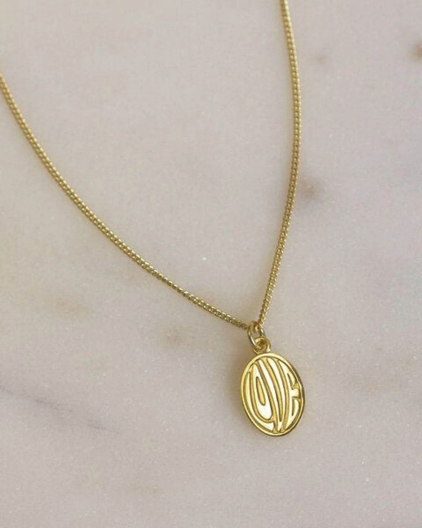 Paeoni Colors Love-Halskette aus 18k Gold Vermeil, 925 Sterling Silber – Ansicht 3