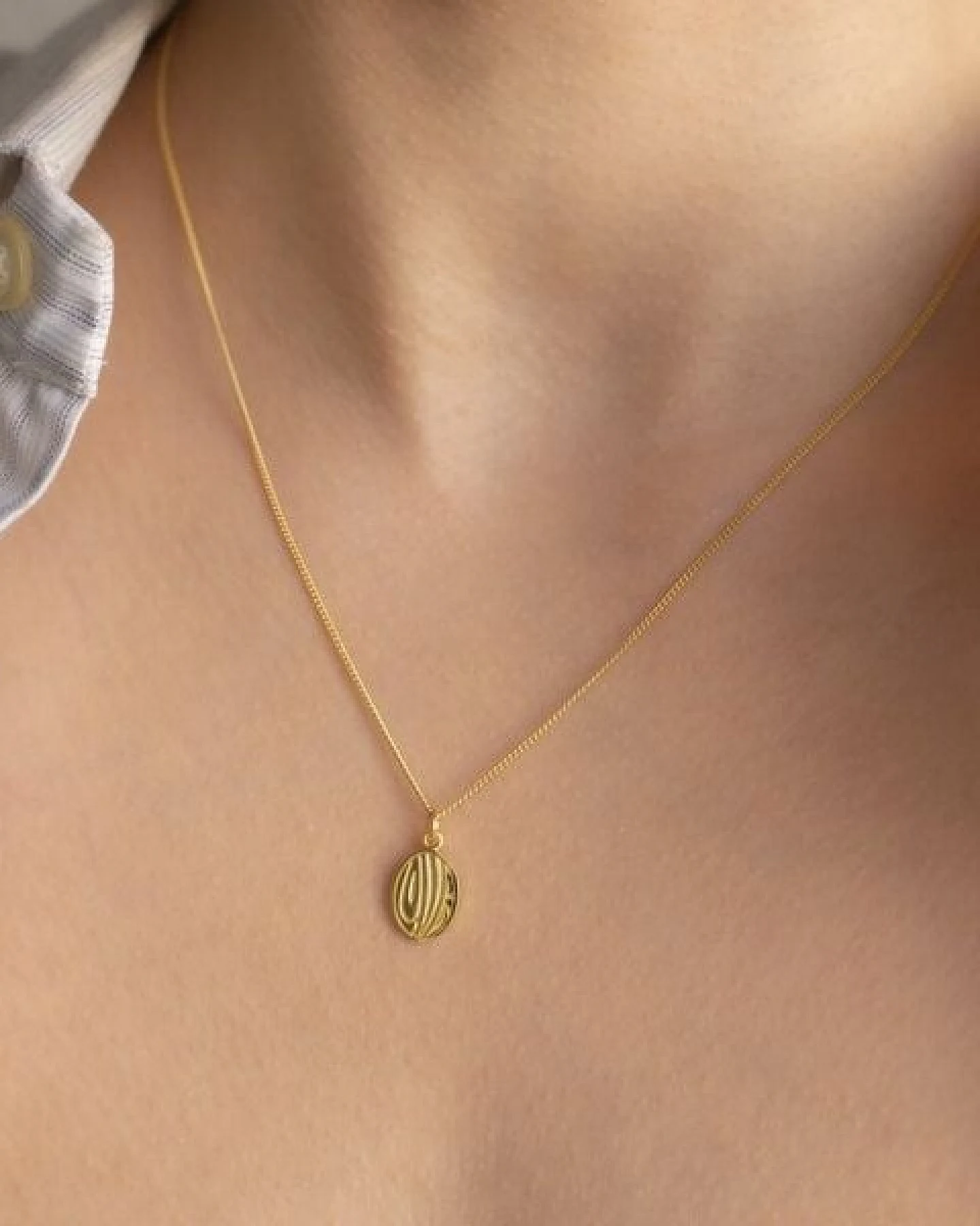Paeoni Colors Love-Halskette aus 18k Gold Vermeil, 925 Sterling Silber – Ansicht 4